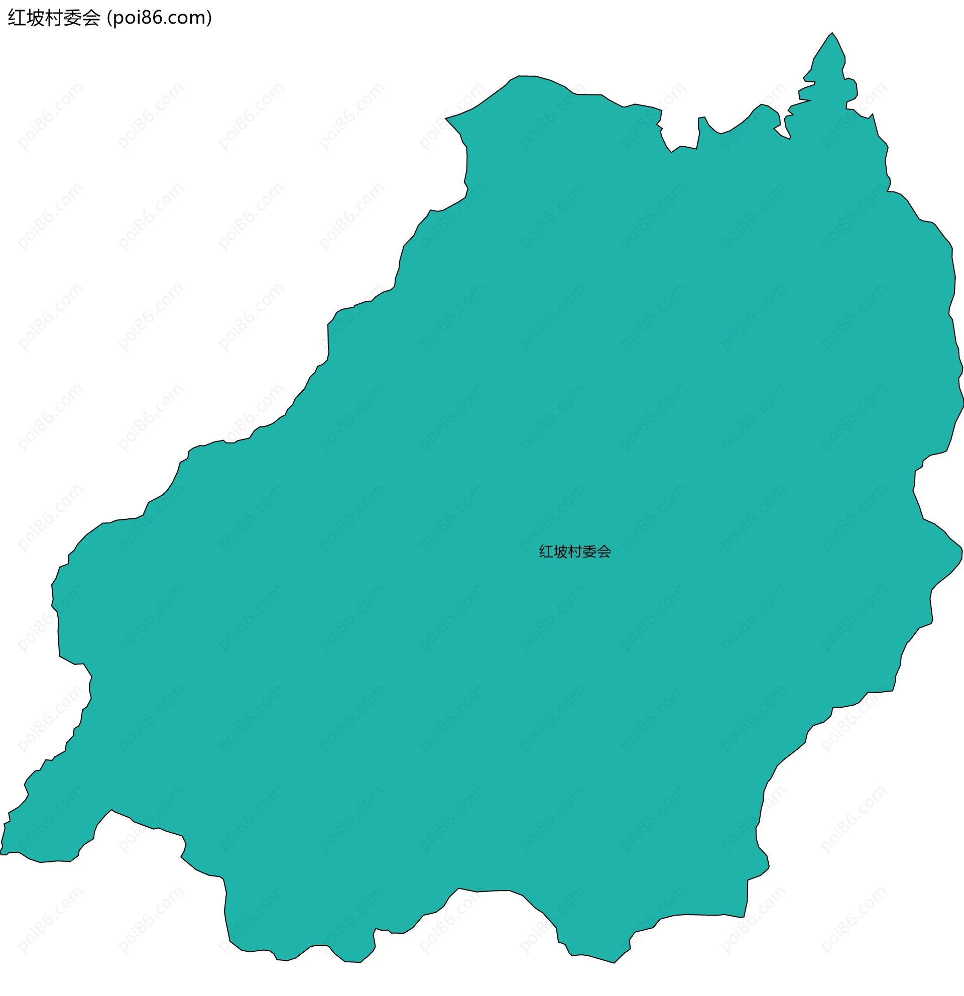 红坡村委会边界地图