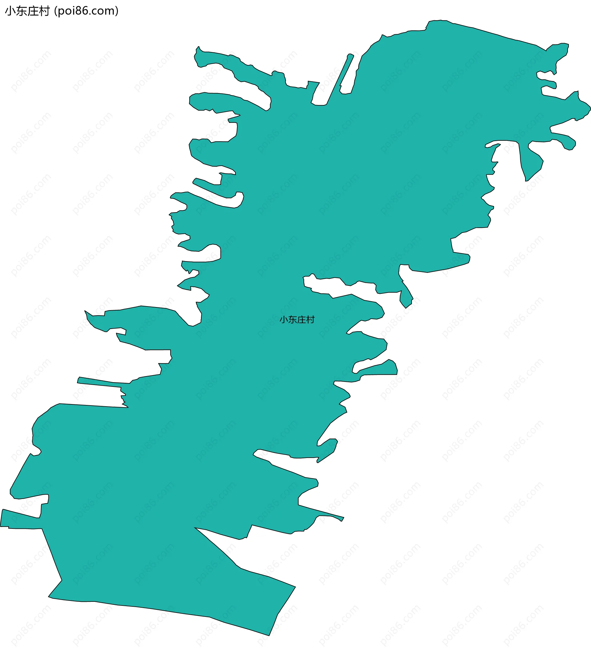 小东庄村边界地图