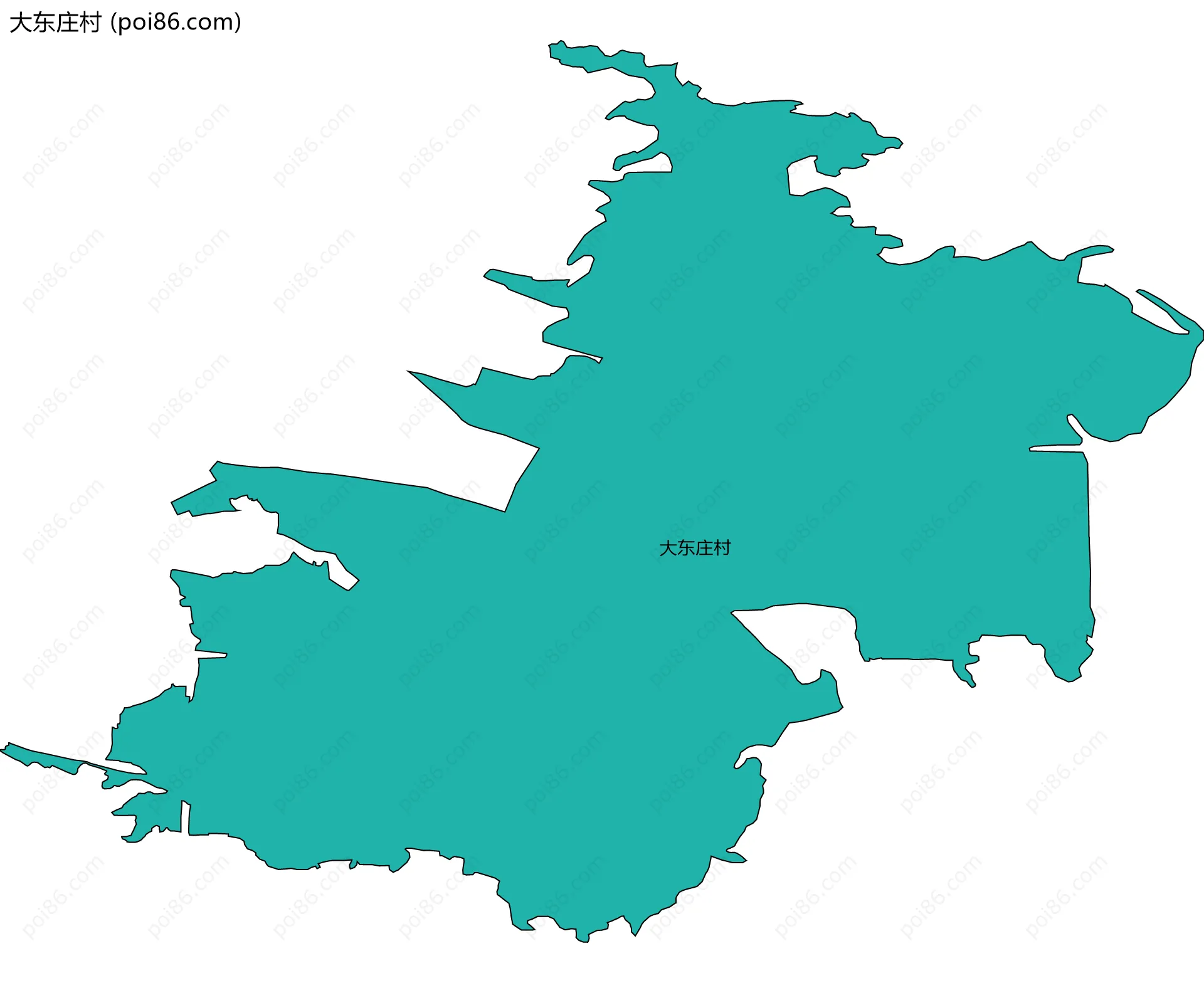 大东庄村边界地图