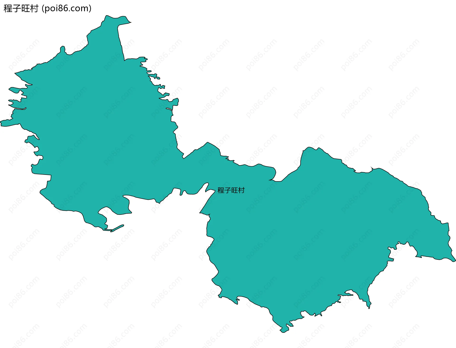 程子旺村边界地图