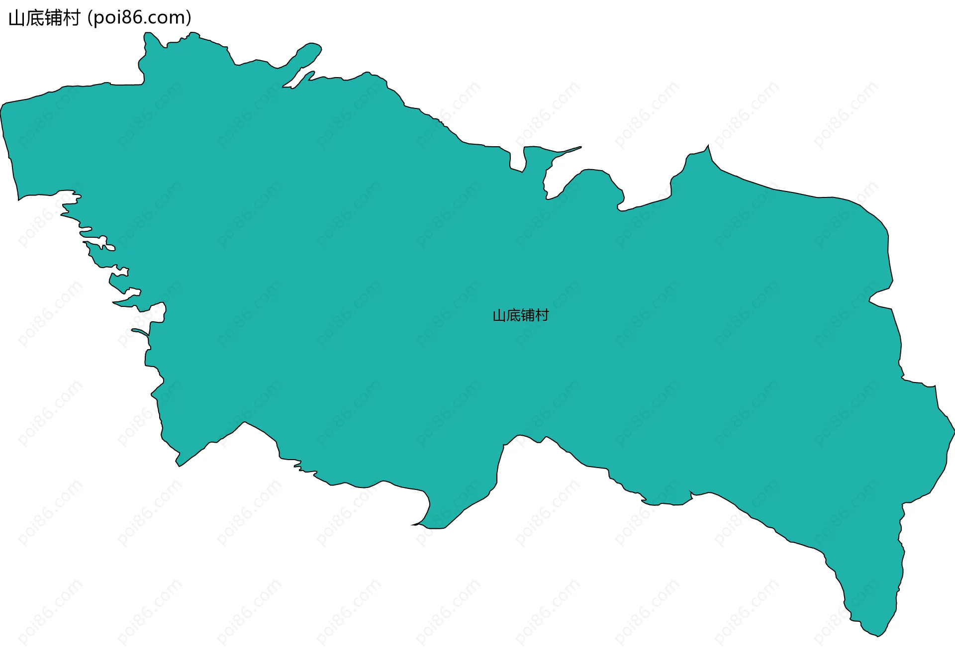 山底铺村边界地图
