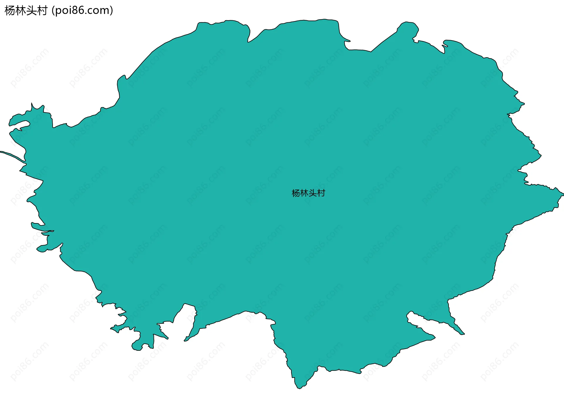 杨林头村边界地图