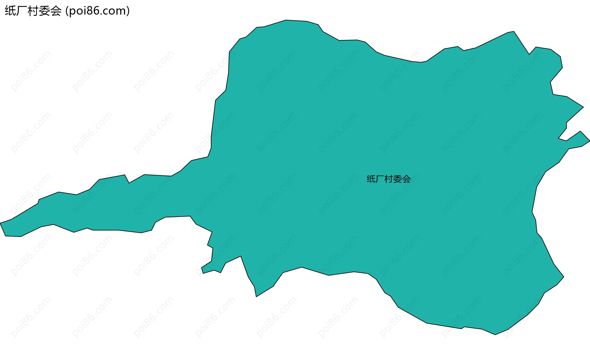 纸厂村委会边界地图