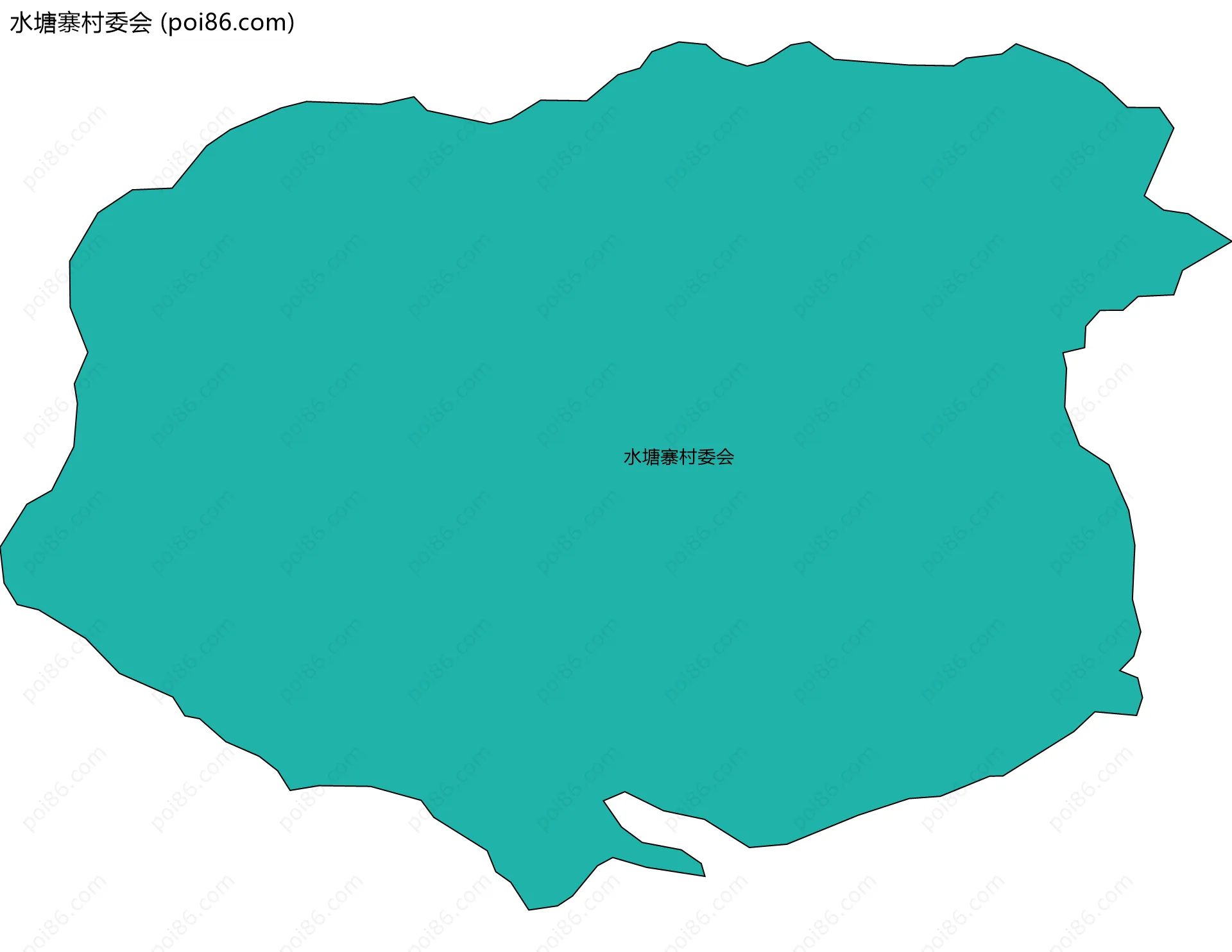 水塘寨村委会边界地图