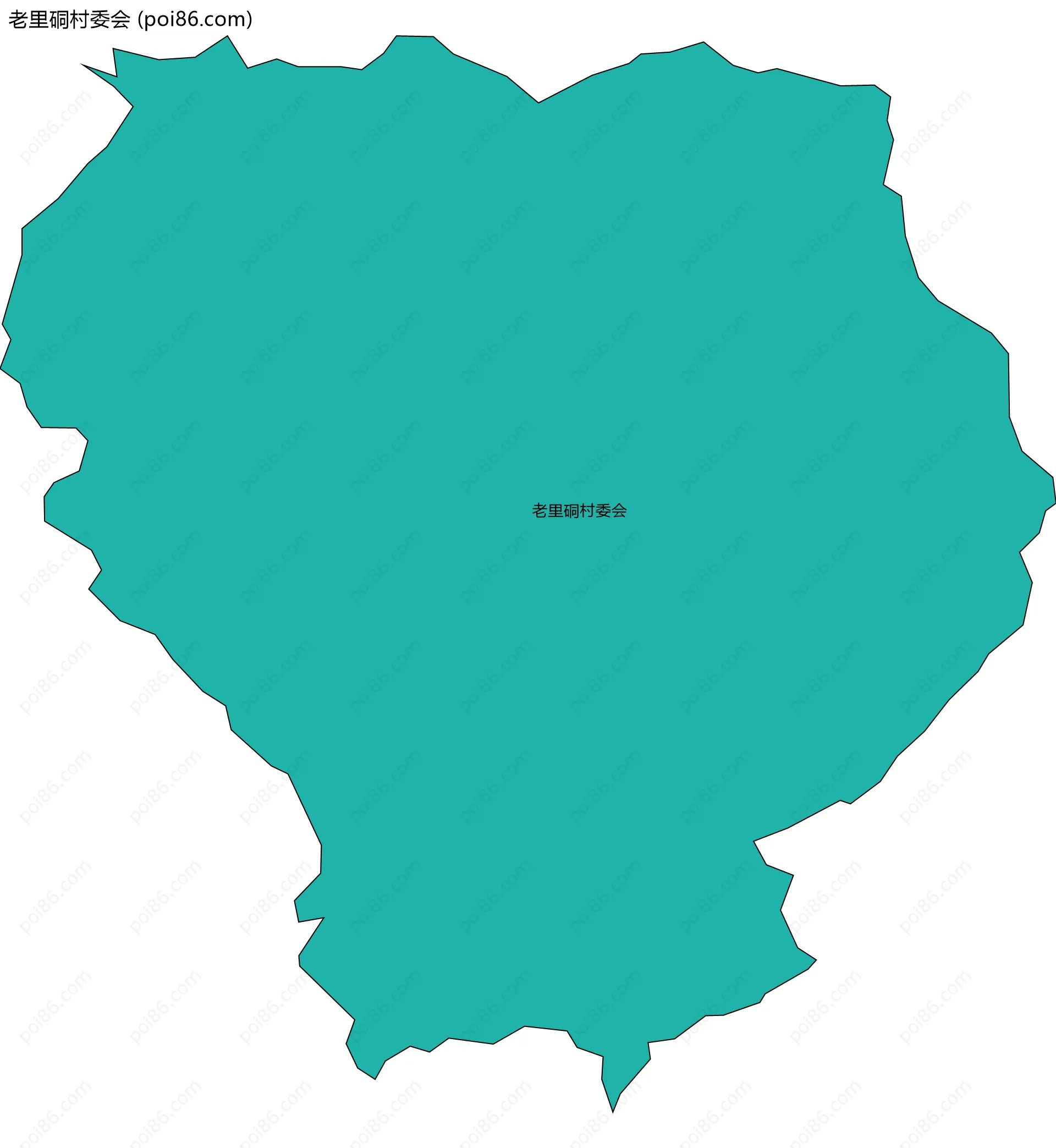 老里硐村委会边界地图