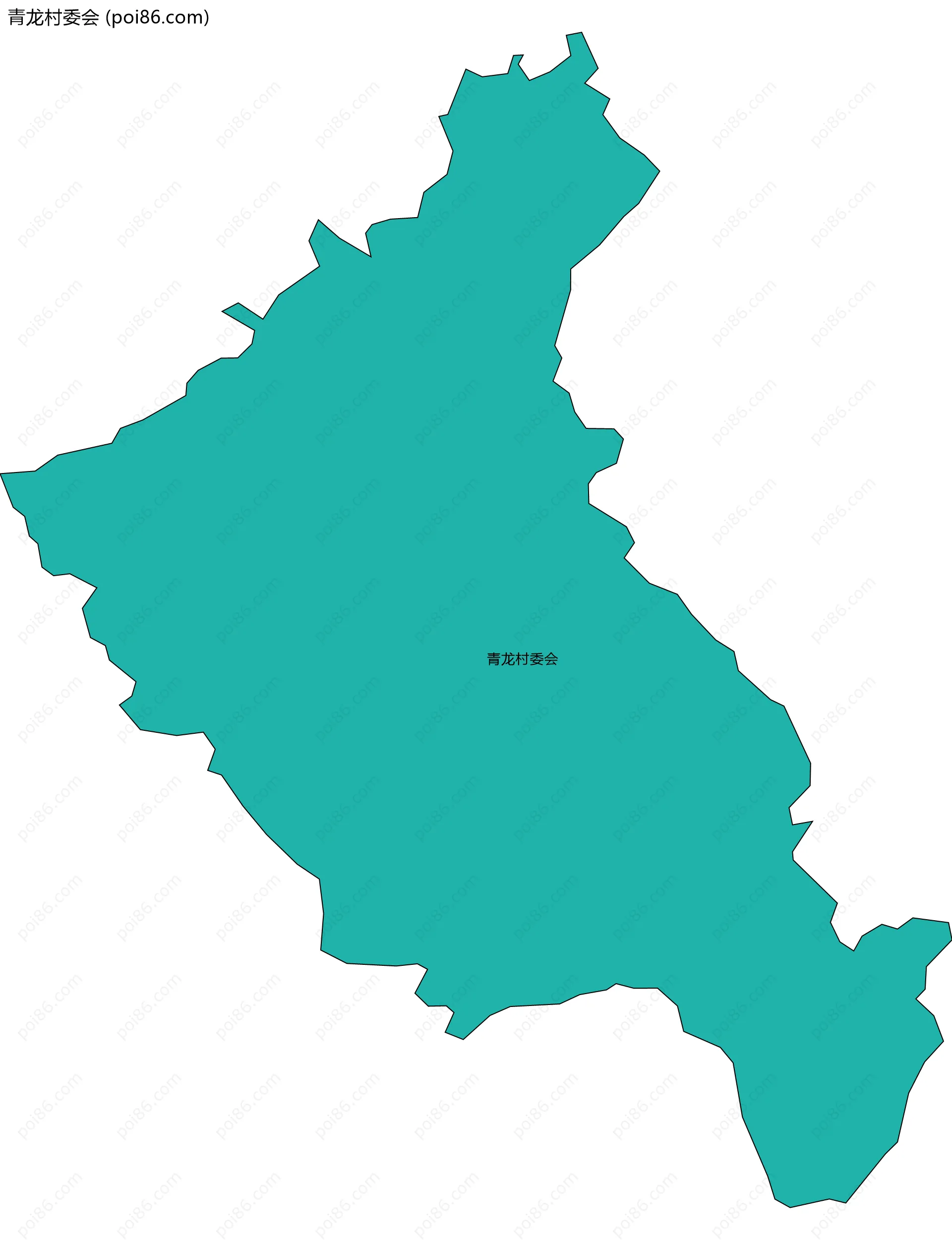 青龙村委会边界地图