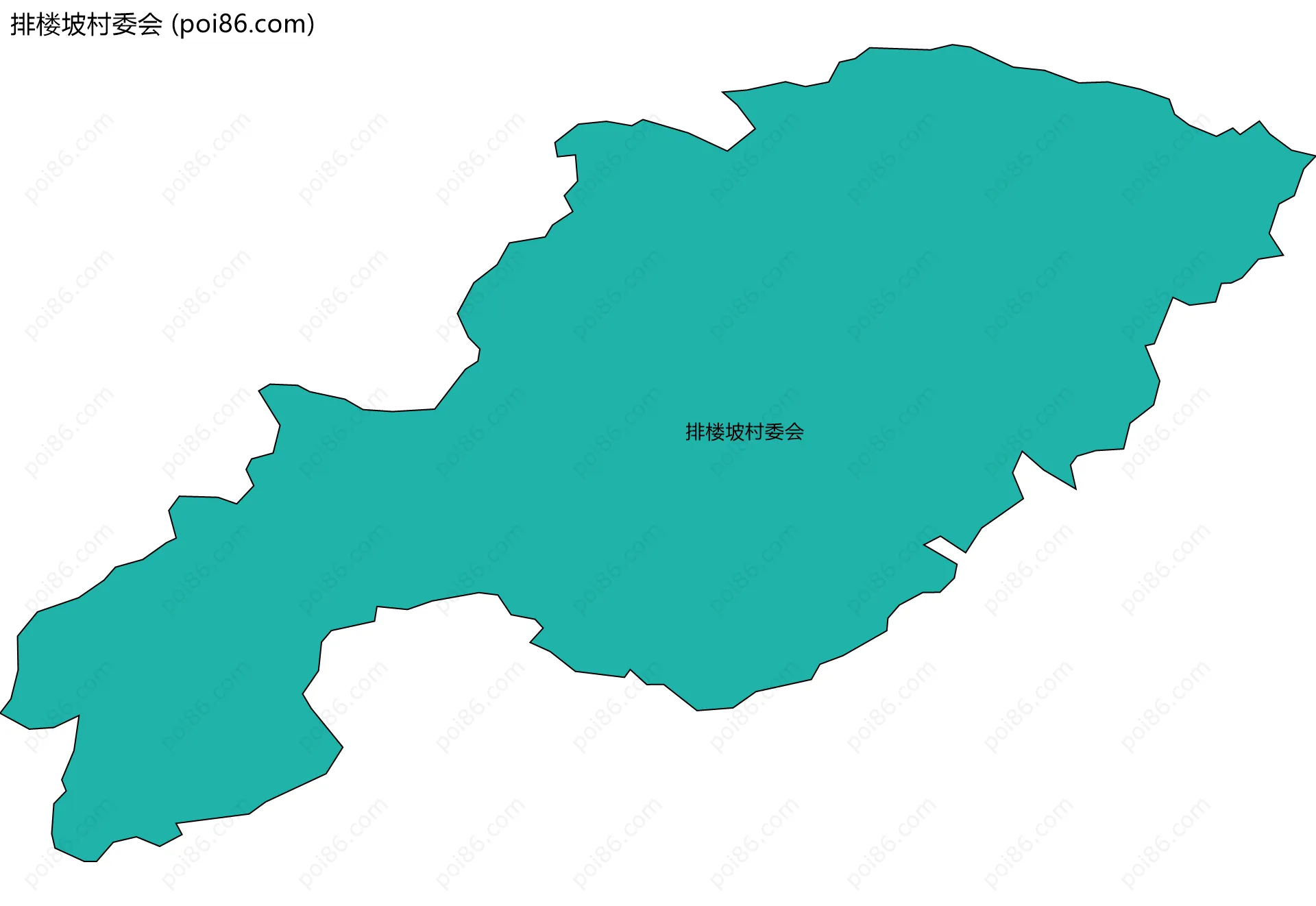 排楼坡村委会边界地图