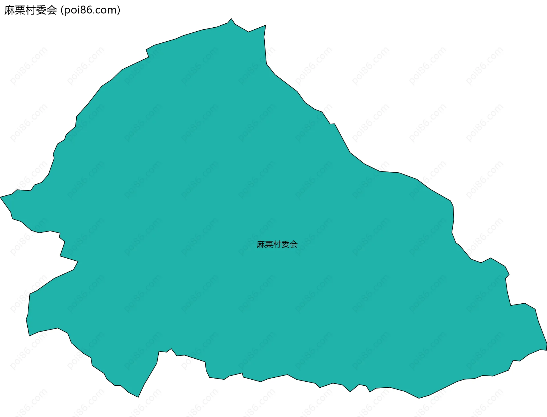 麻栗村委会边界地图