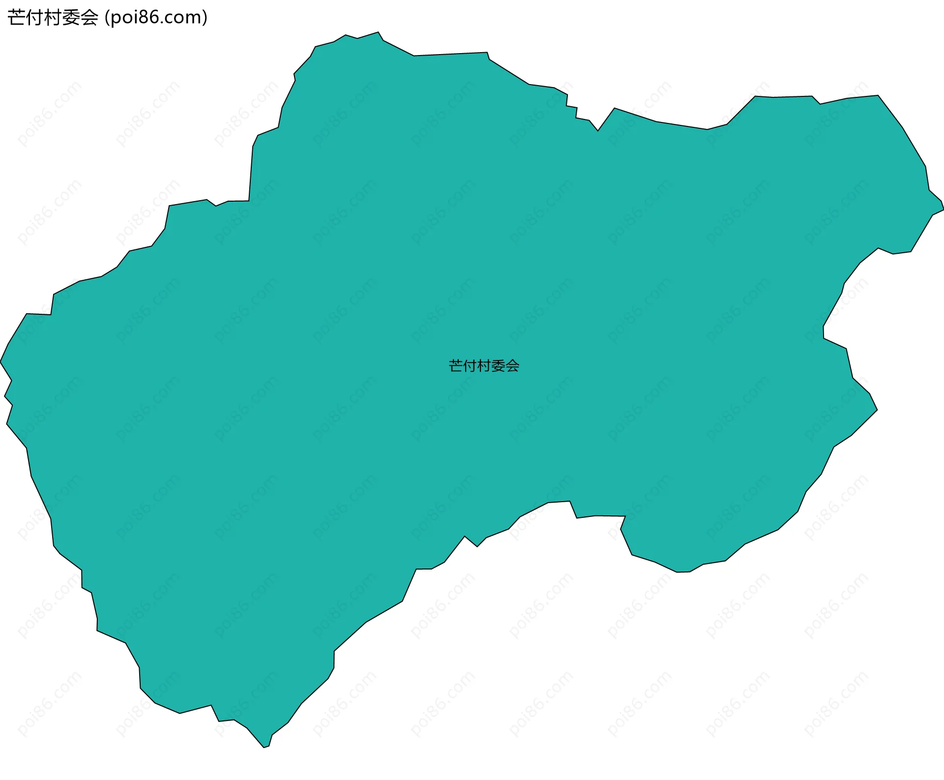 芒付村委会边界地图
