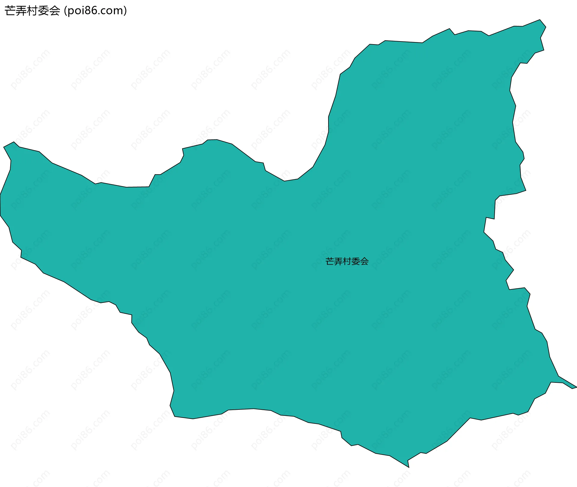 芒弄村委会边界地图