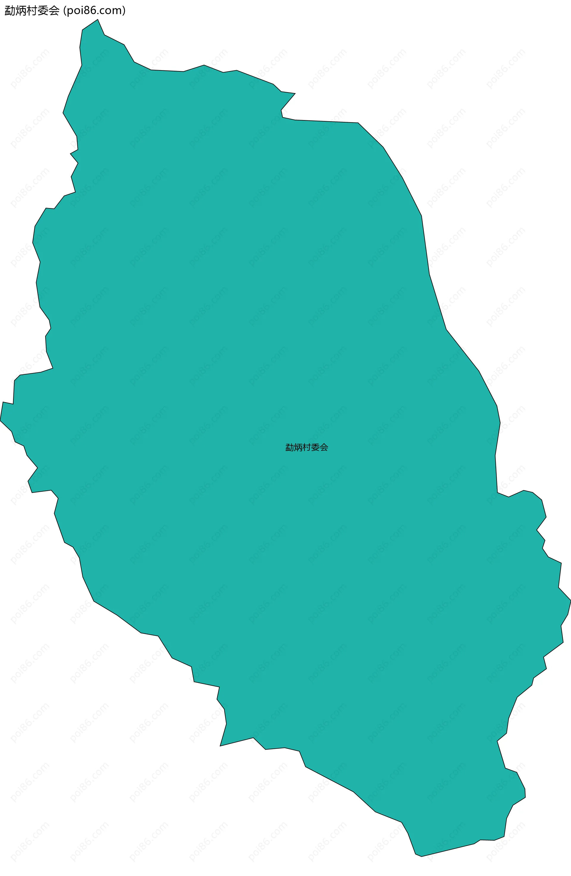 勐炳村委会边界地图