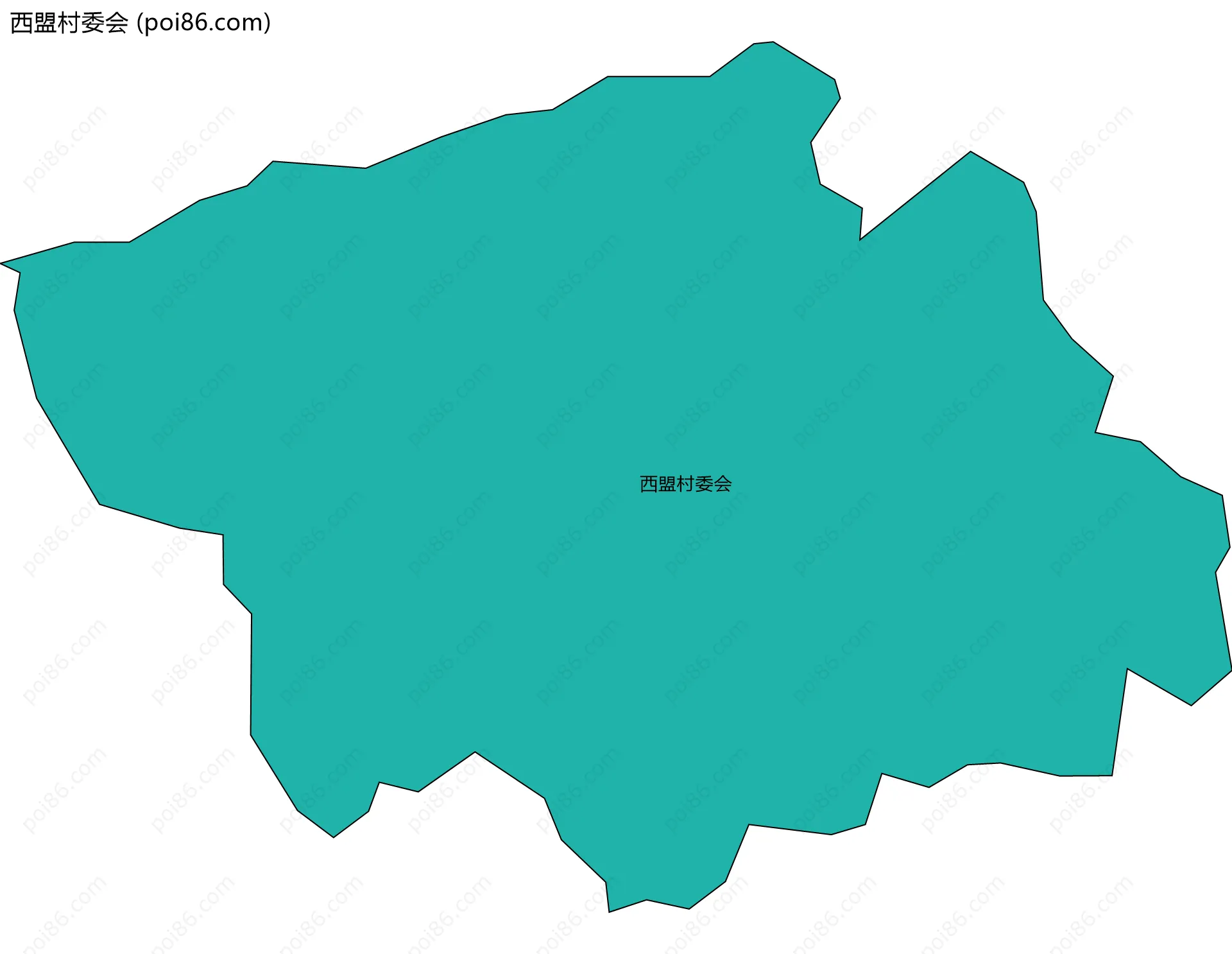 西盟村委会边界地图