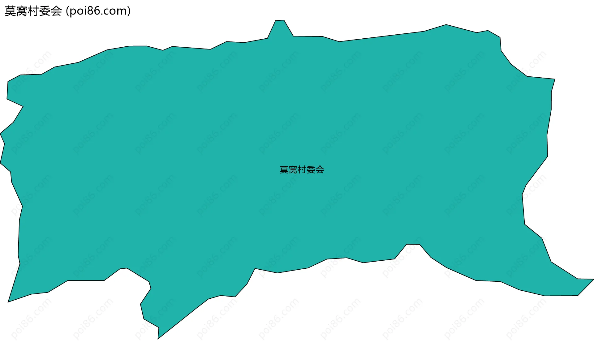 莫窝村委会边界地图
