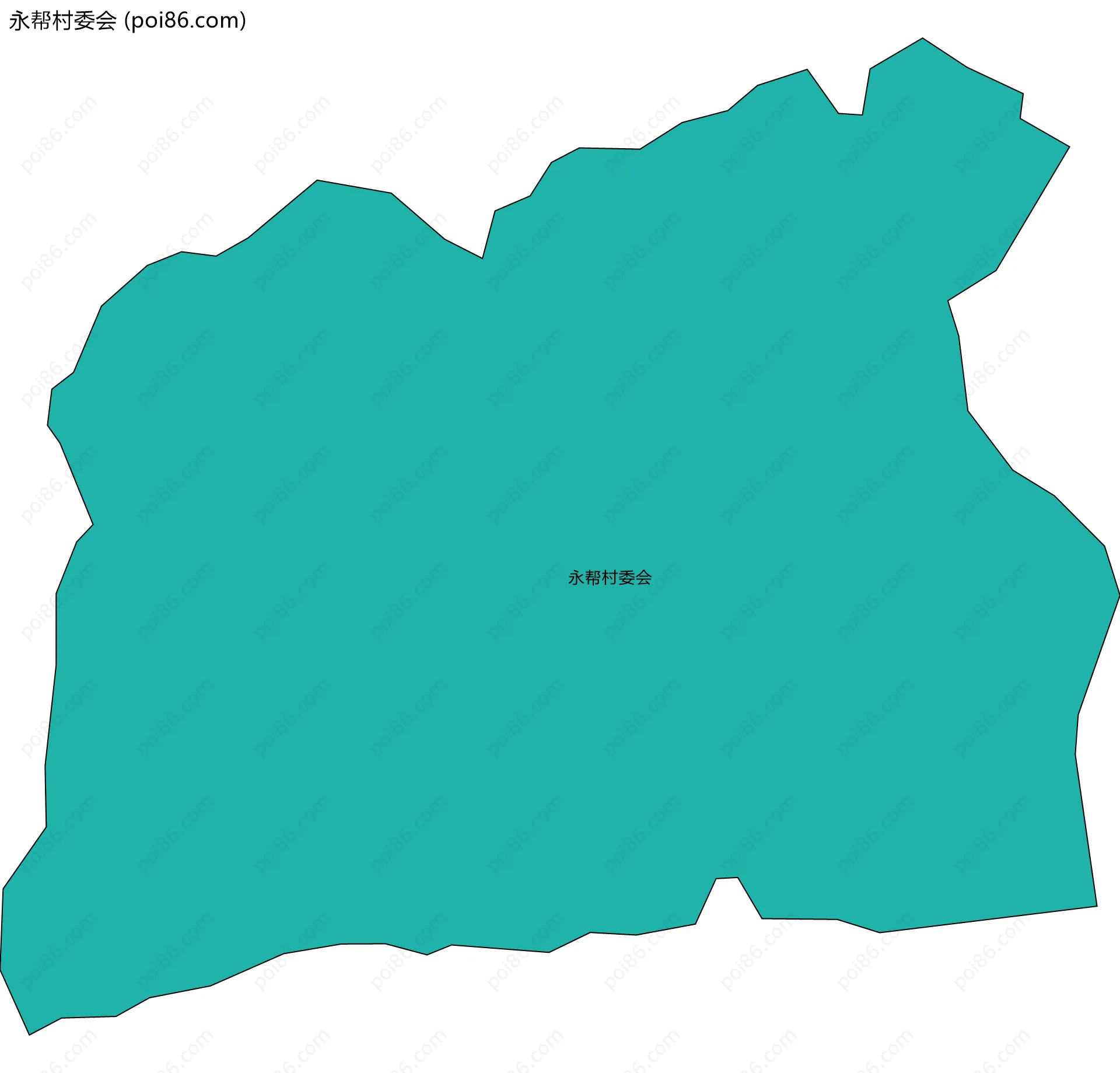 永帮村委会边界地图