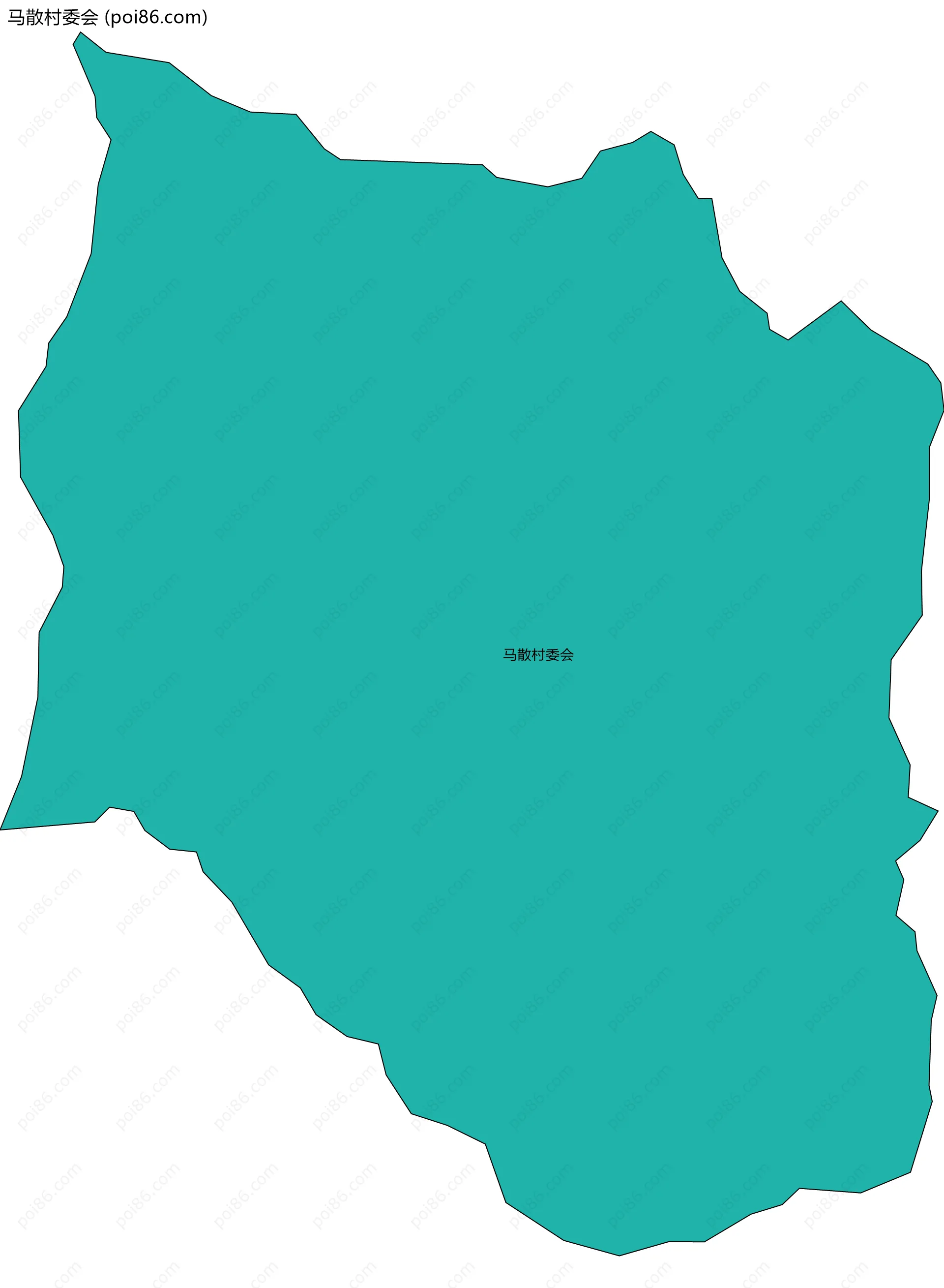 马散村委会边界地图