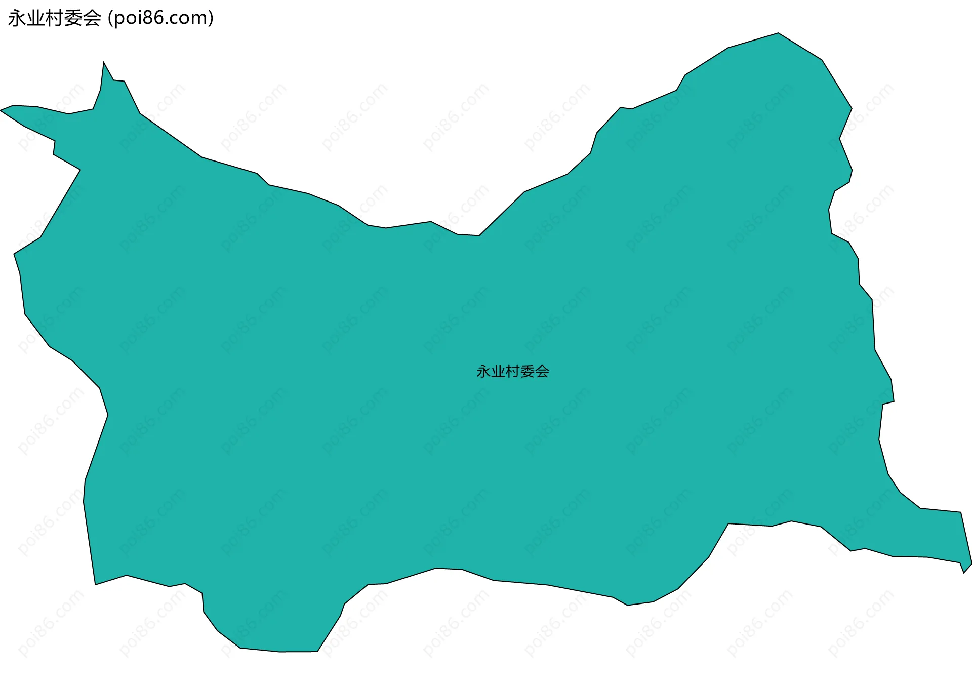 永业村委会边界地图