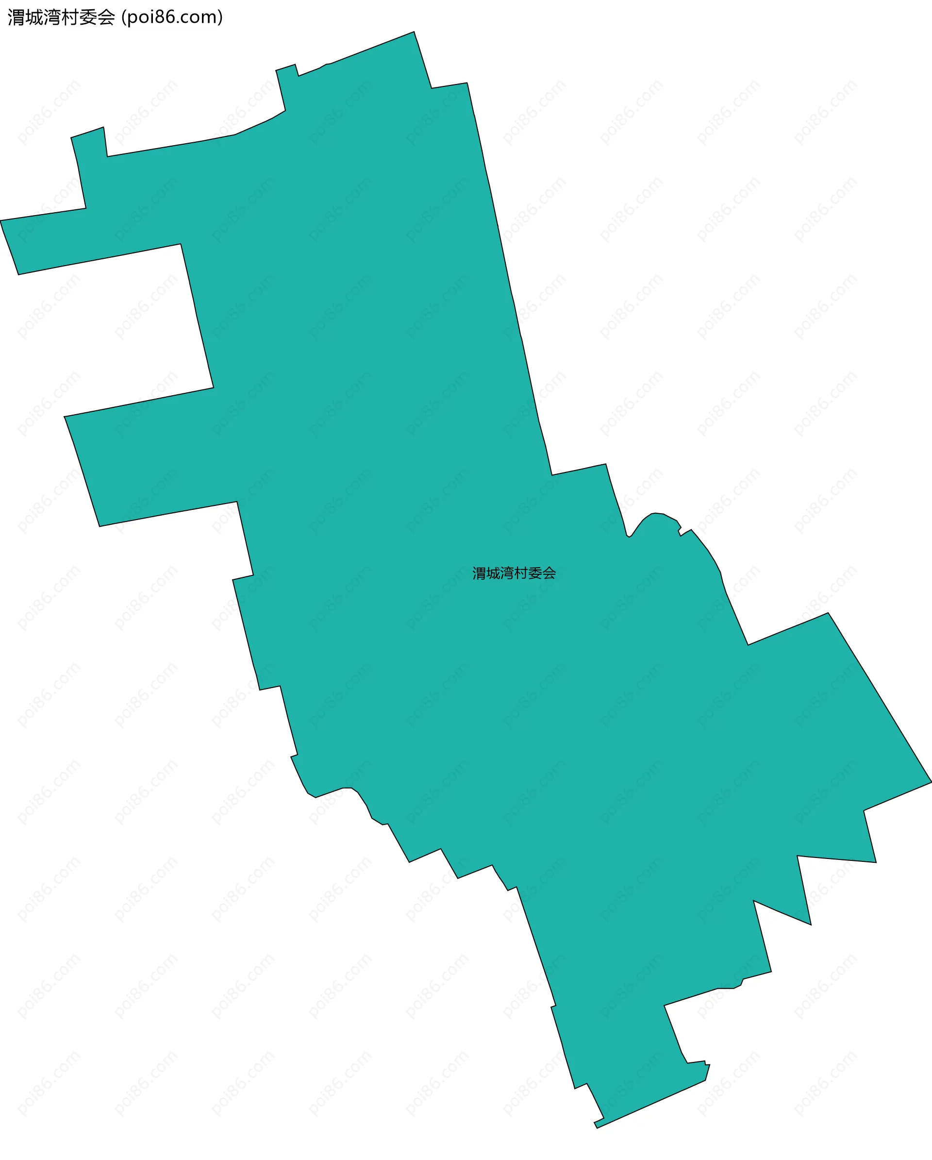 渭城湾村委会边界地图