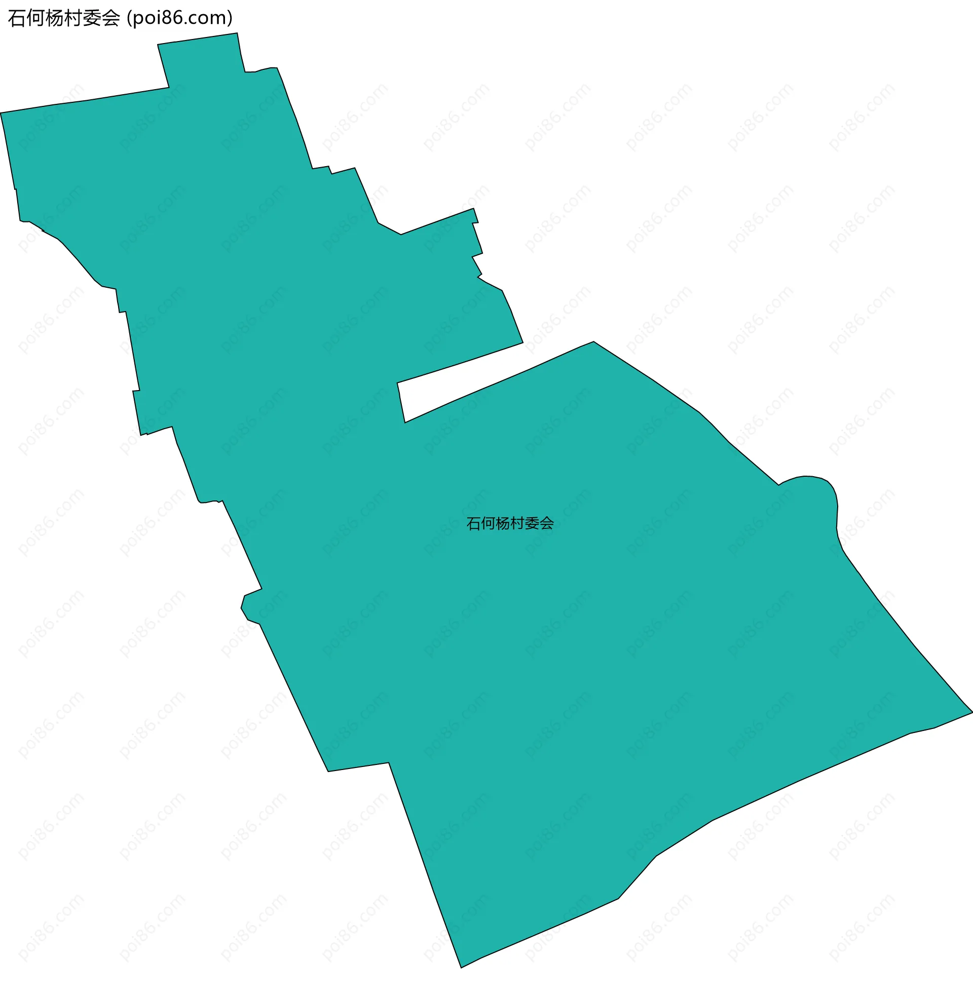 石何杨村委会边界地图