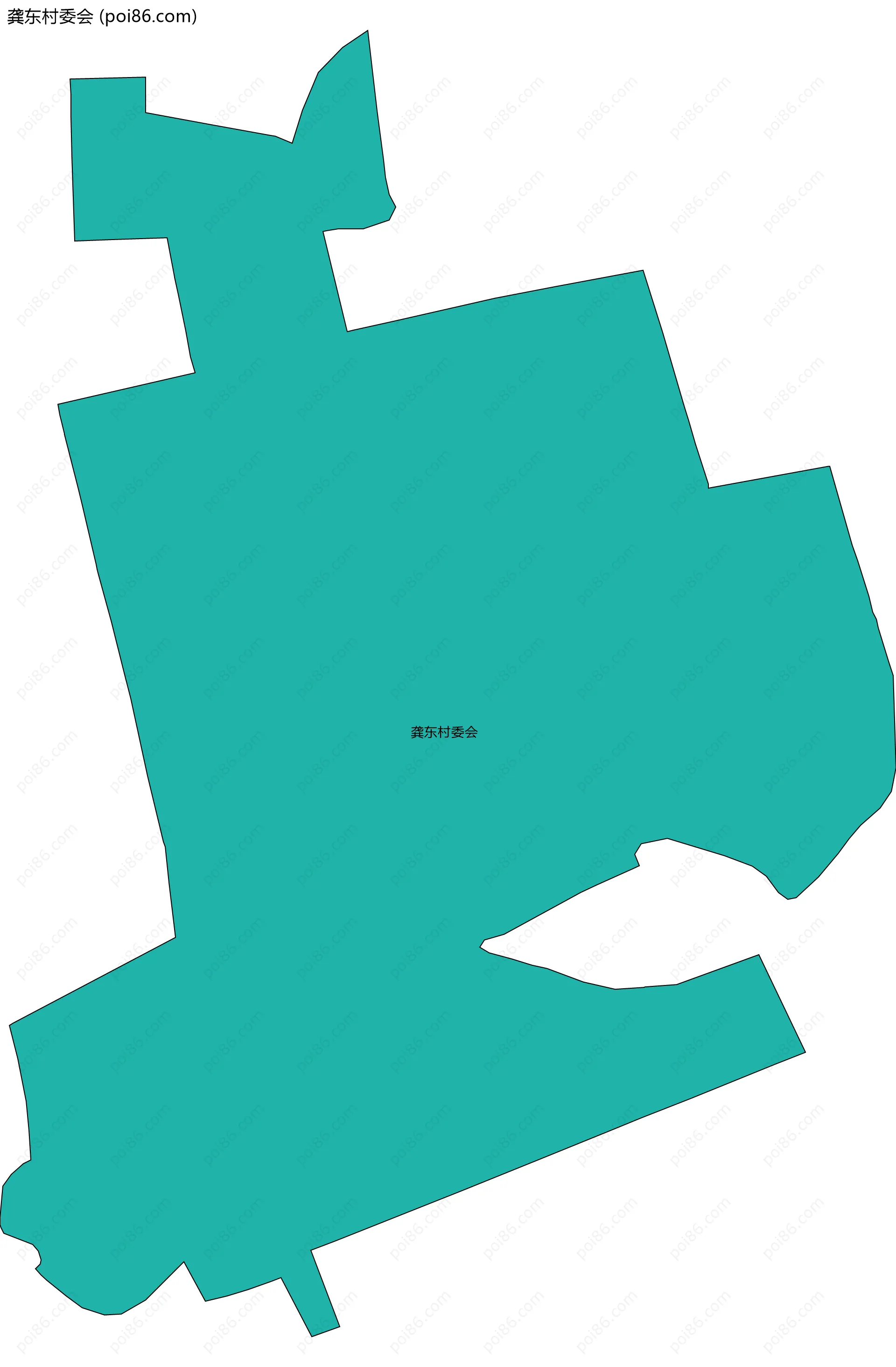 龚东村委会边界地图