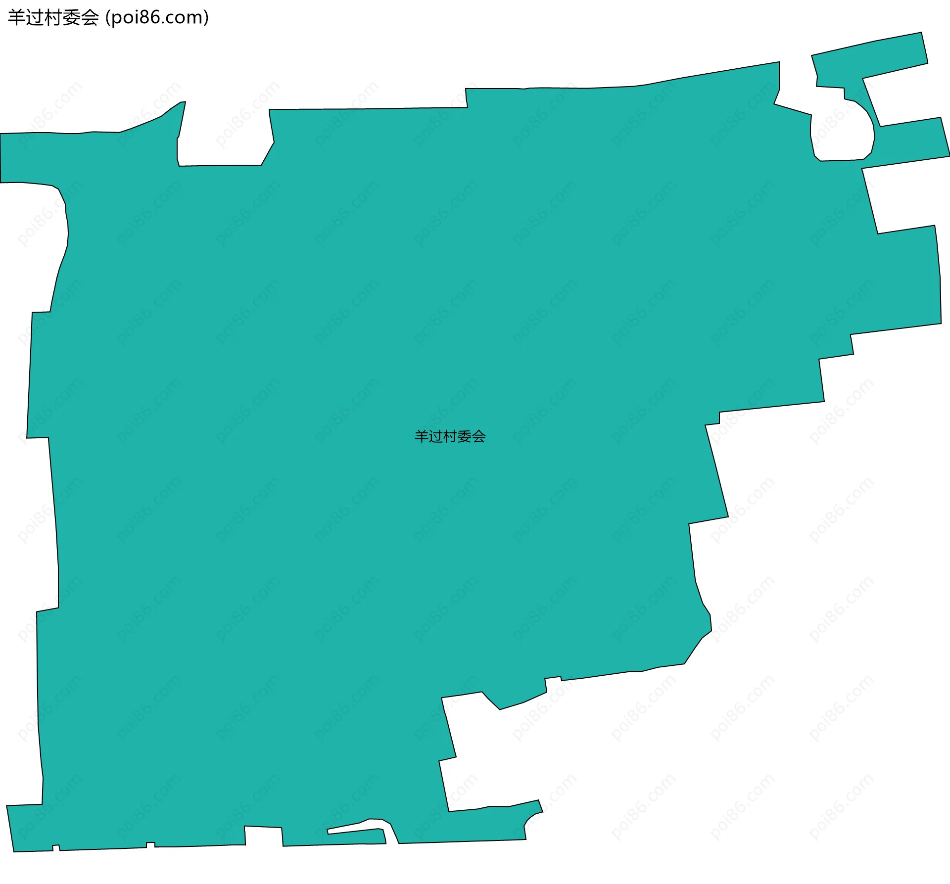 羊过村委会边界地图