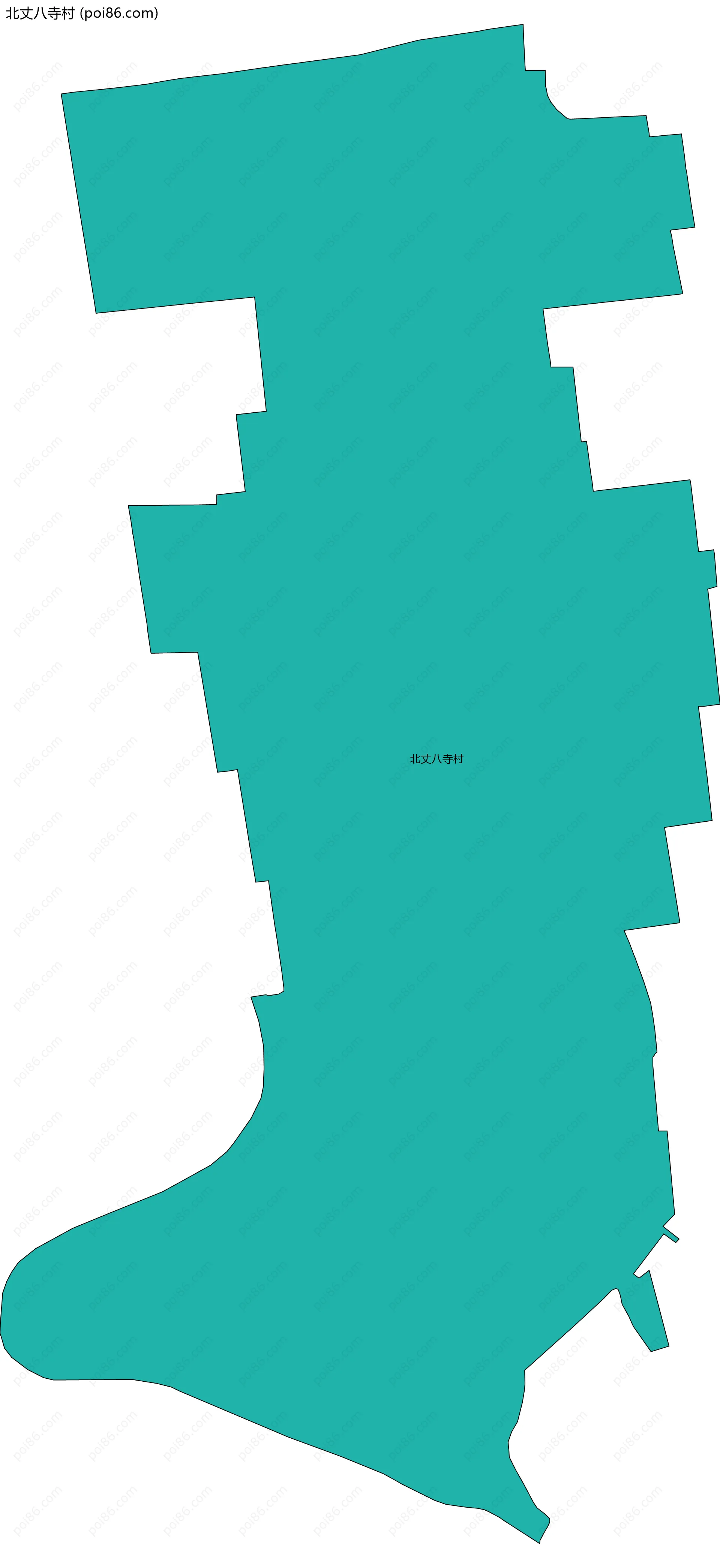 北丈八寺村边界地图