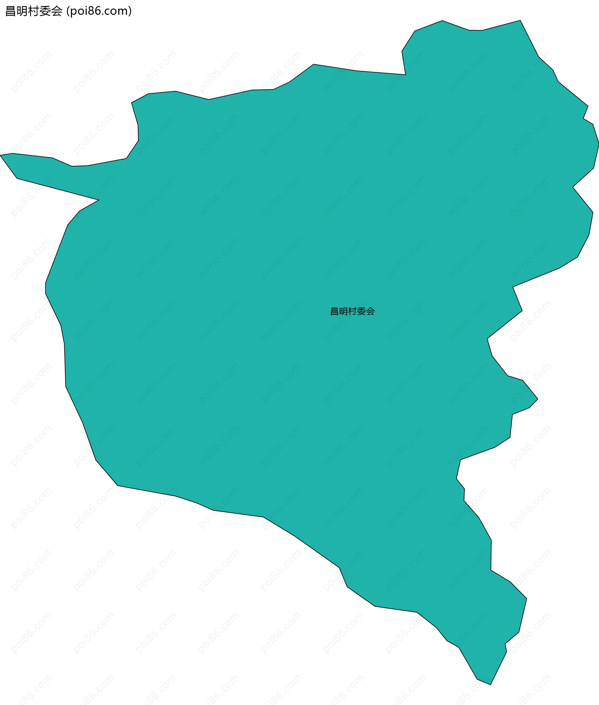 昌明村委会边界地图