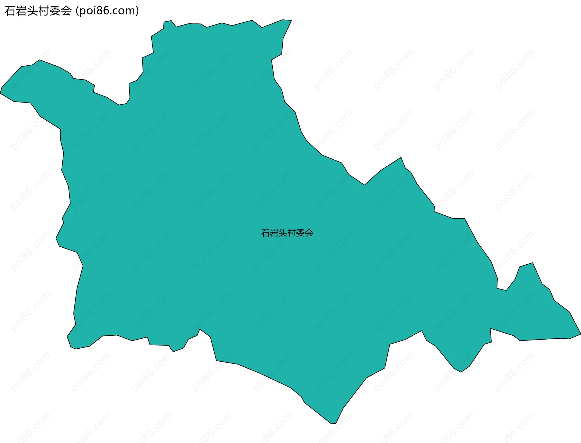 石岩头村委会边界地图