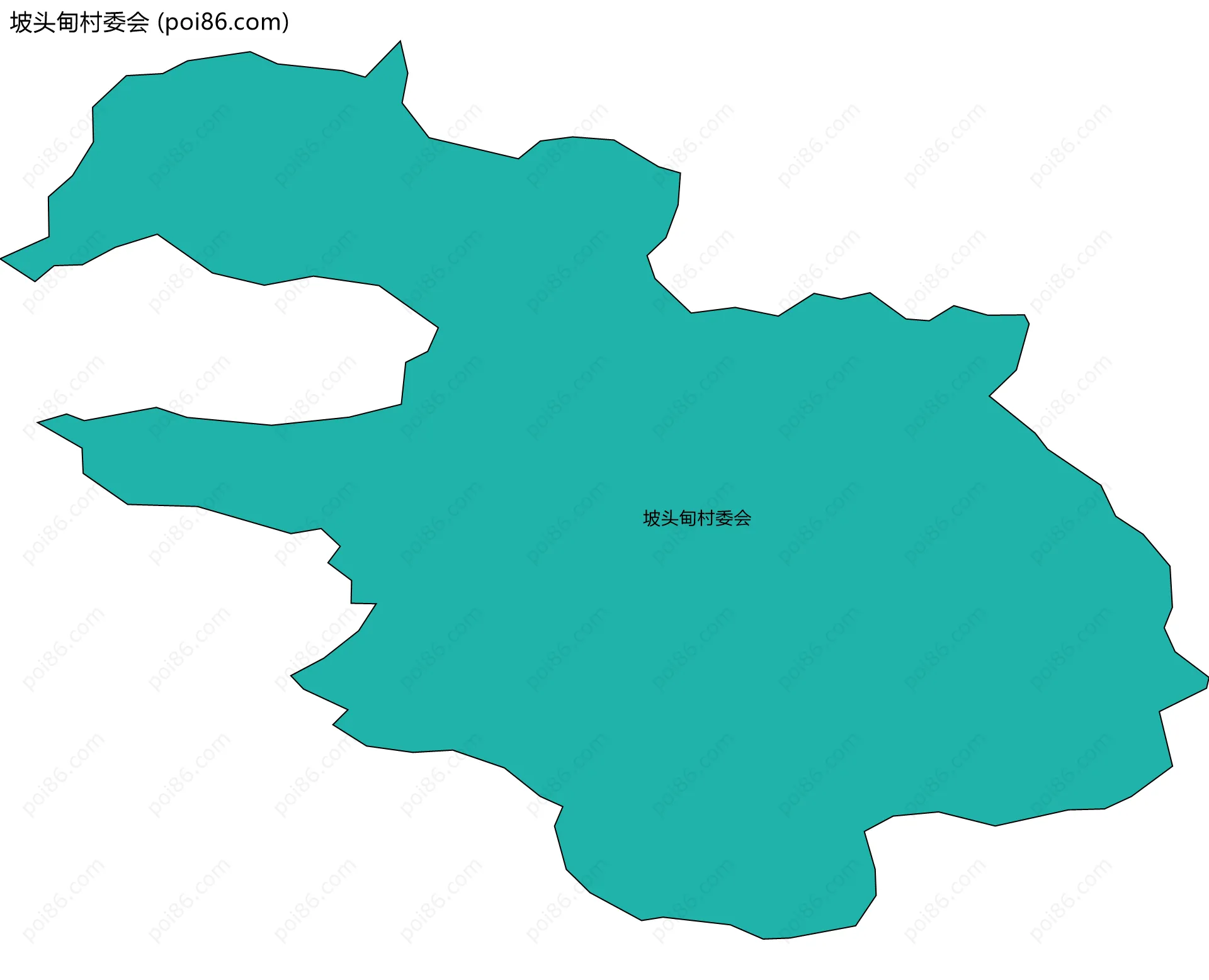 坡头甸村委会边界地图