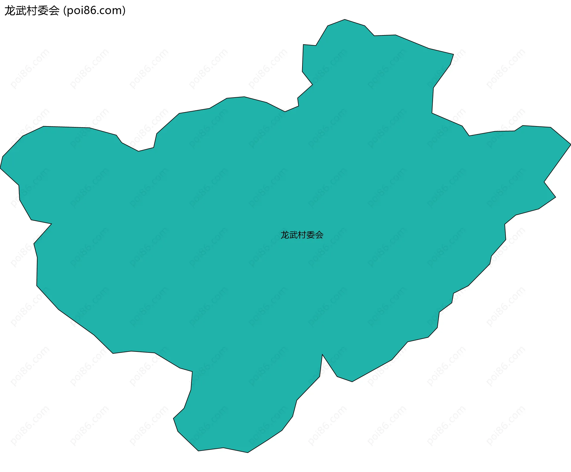 龙武村委会边界地图