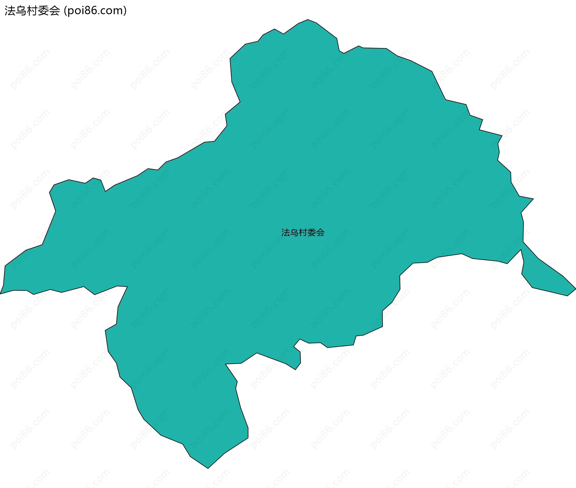 法乌村委会边界地图