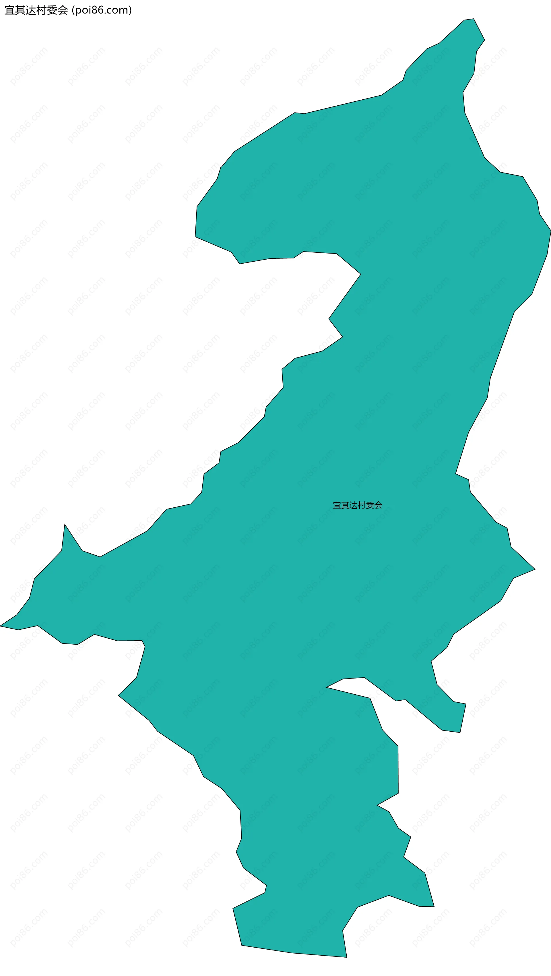 宜其达村委会边界地图