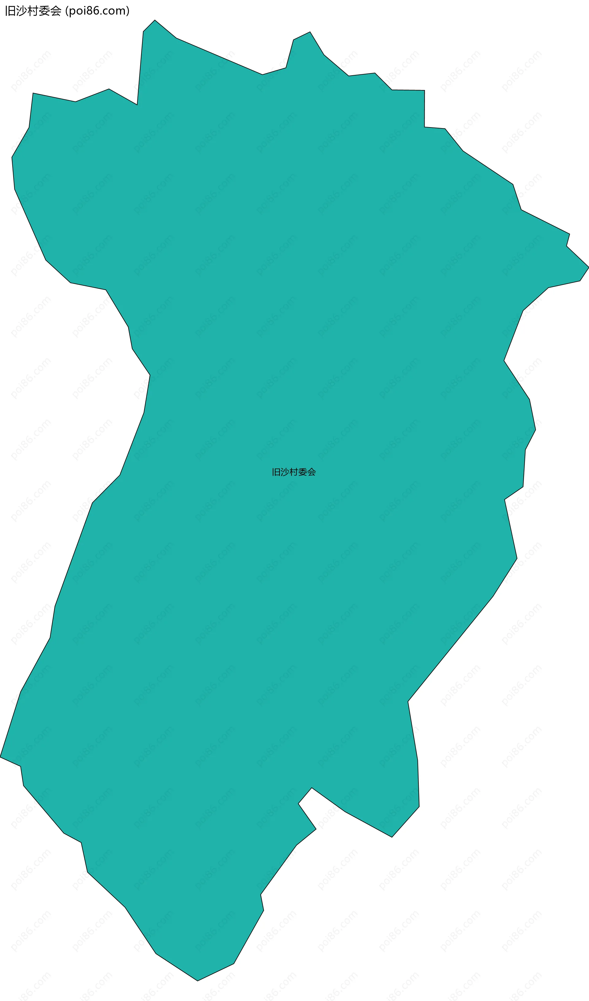 旧沙村委会边界地图