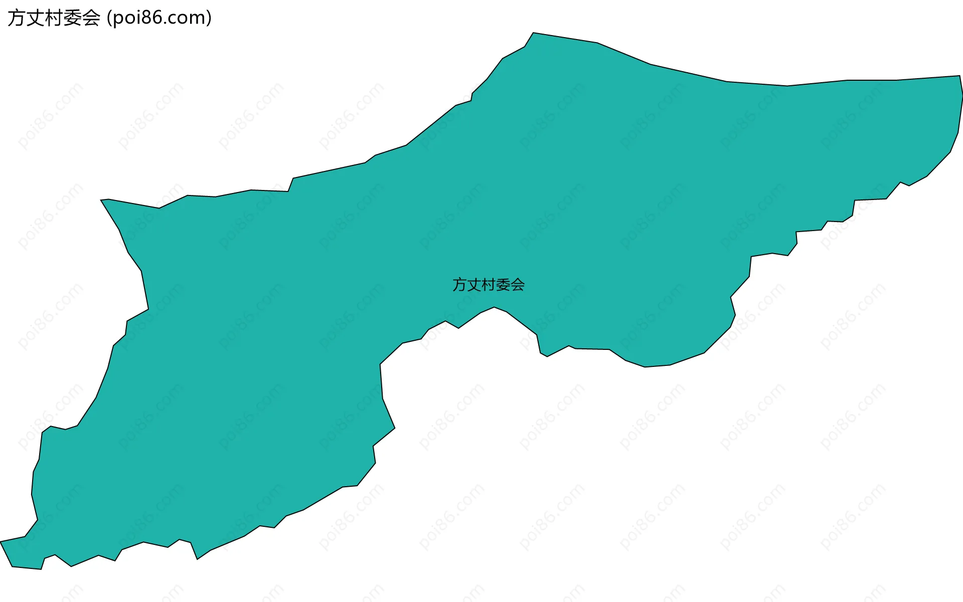 方丈村委会边界地图