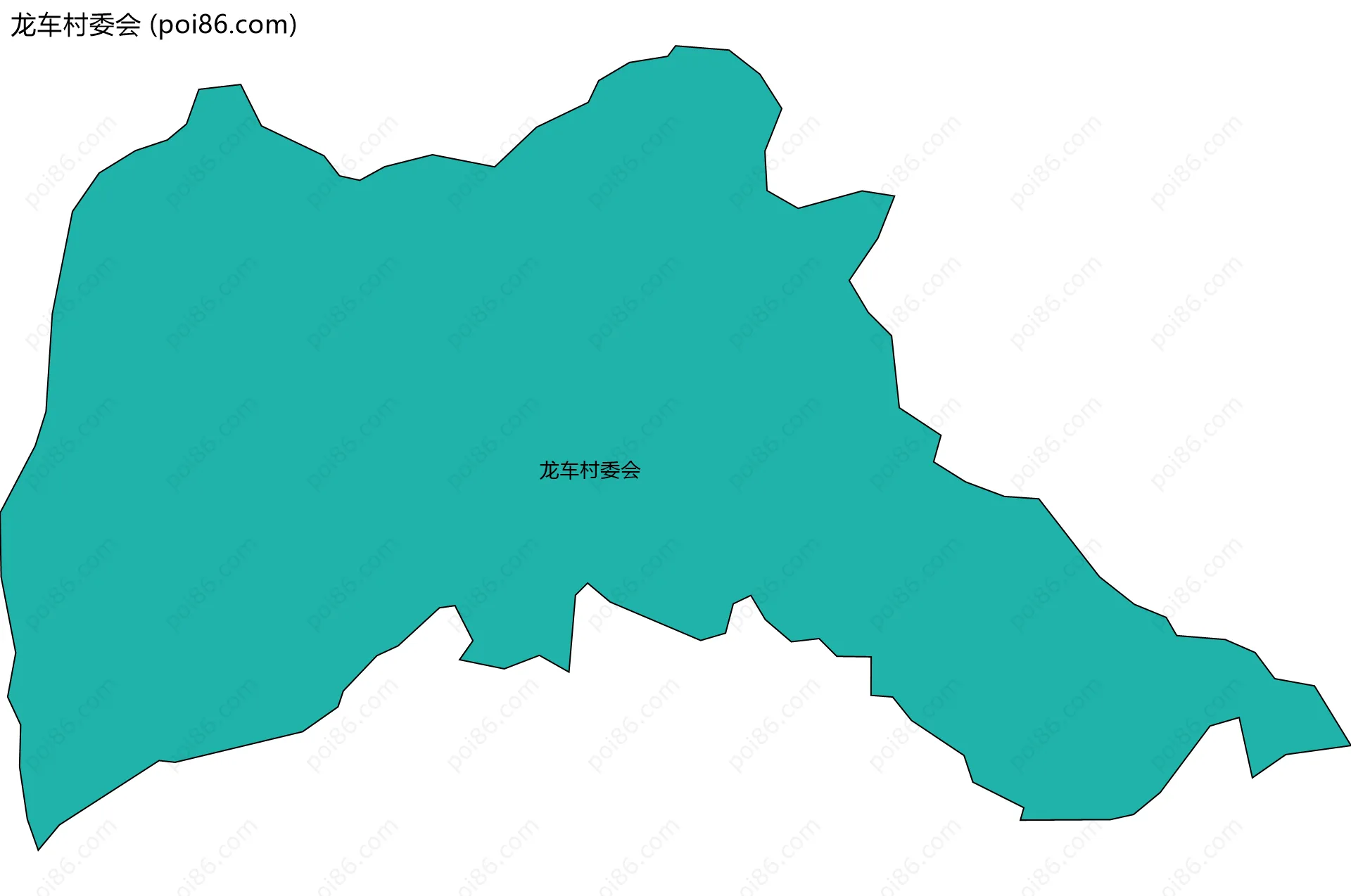 龙车村委会边界地图