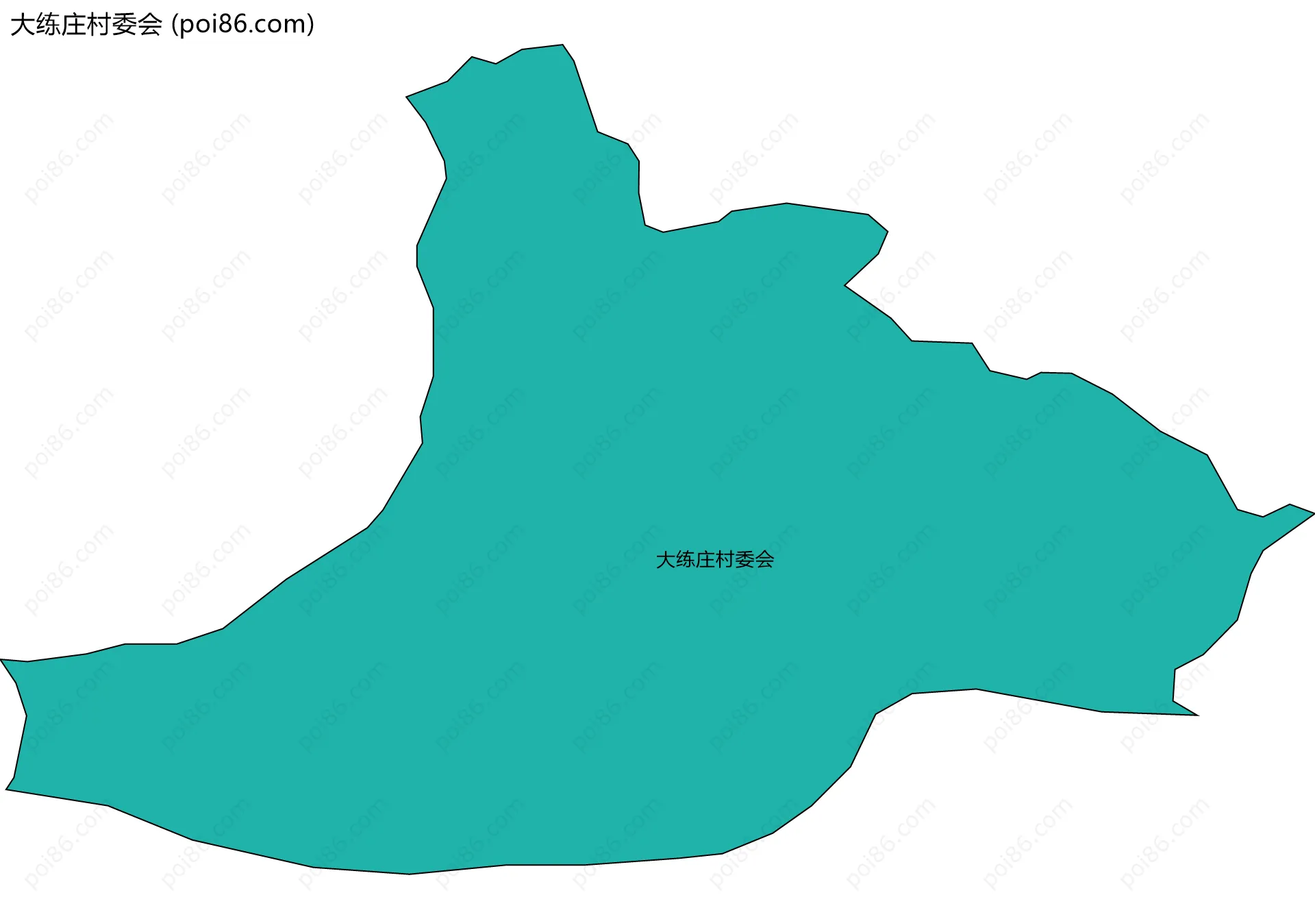 大练庄村委会边界地图