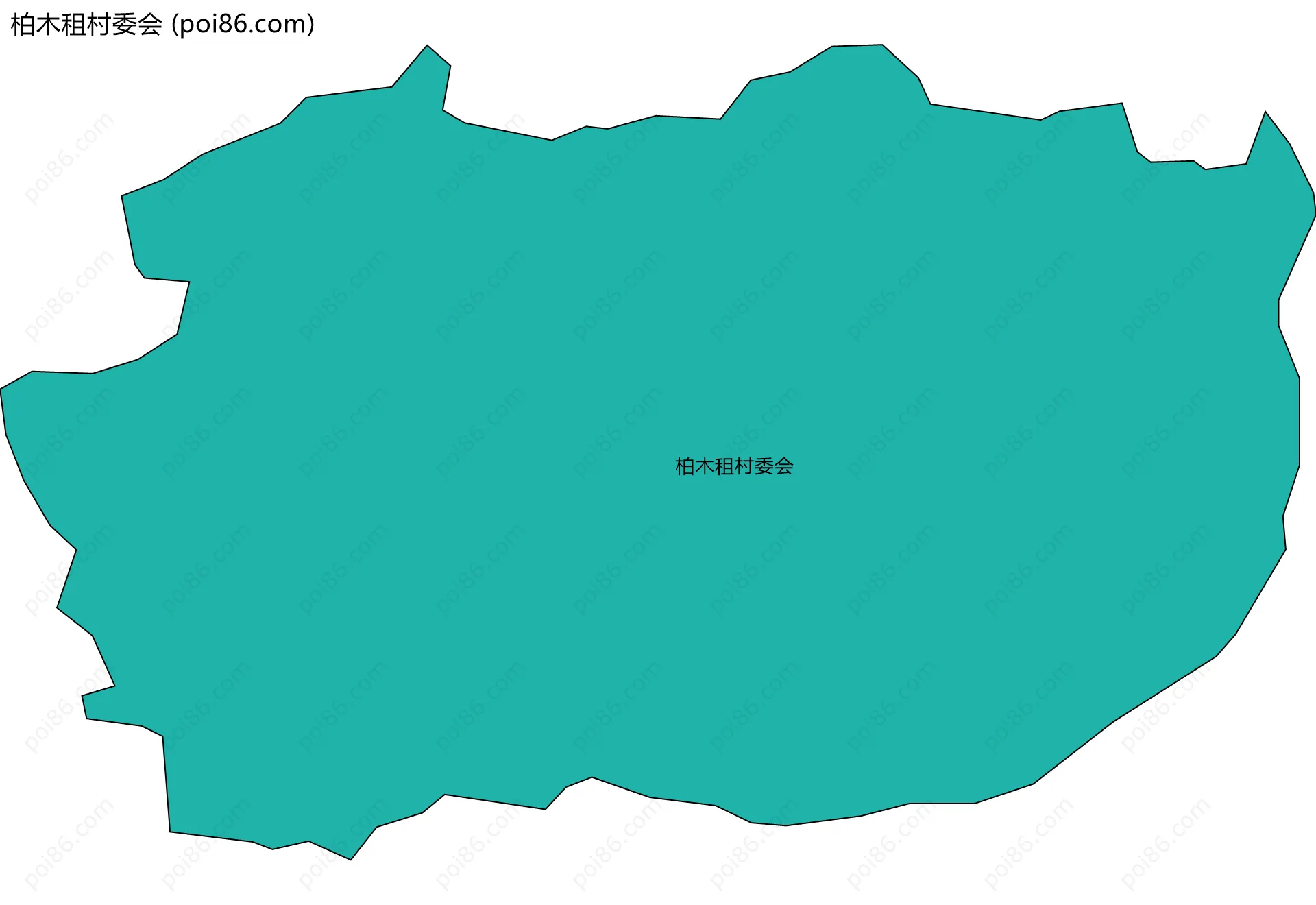 柏木租村委会边界地图
