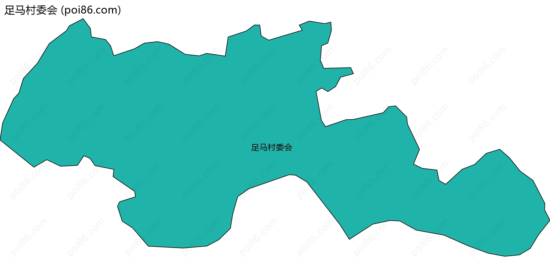 足马村委会边界地图