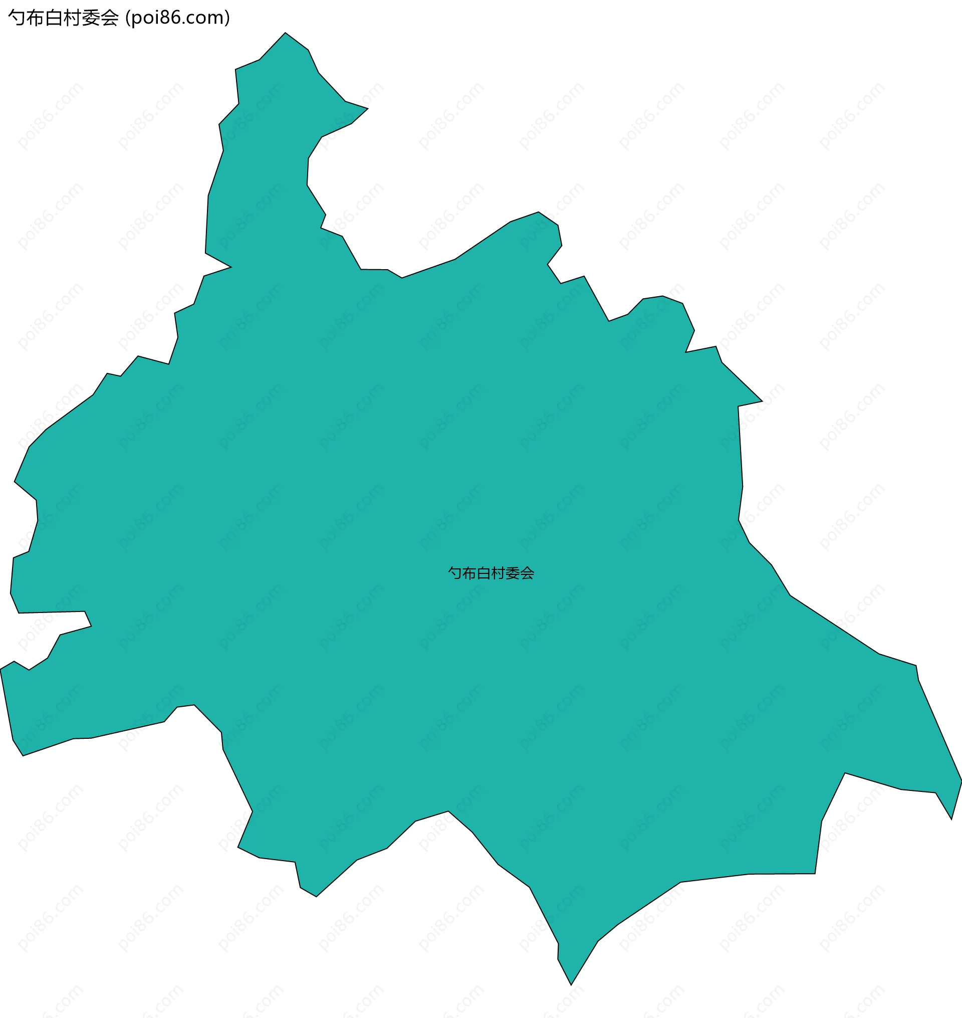 勺布白村委会边界地图