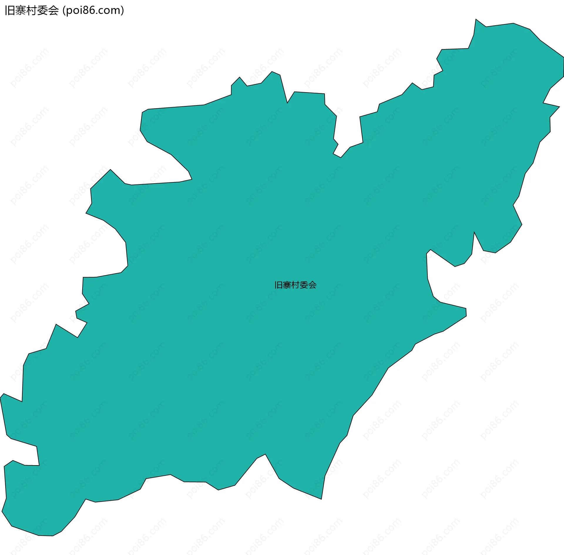 旧寨村委会边界地图