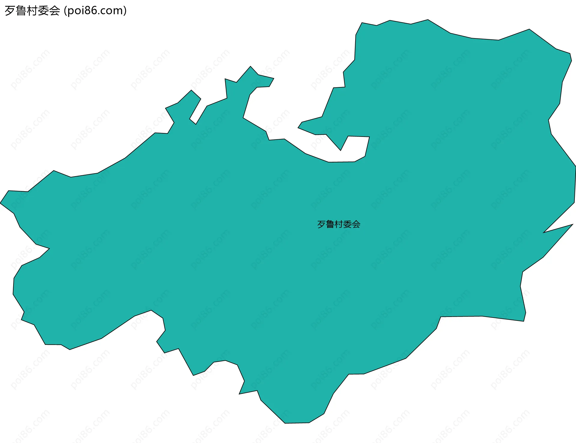 歹鲁村委会边界地图