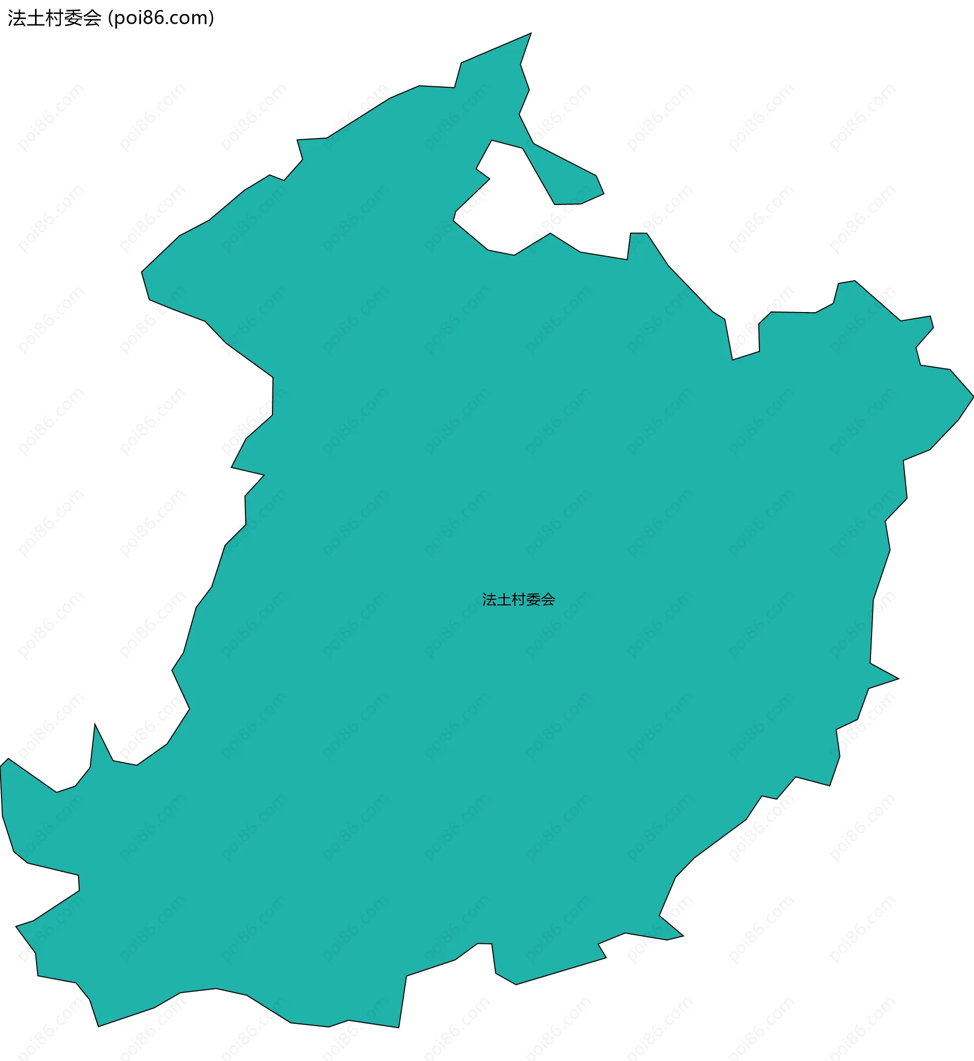 法土村委会边界地图