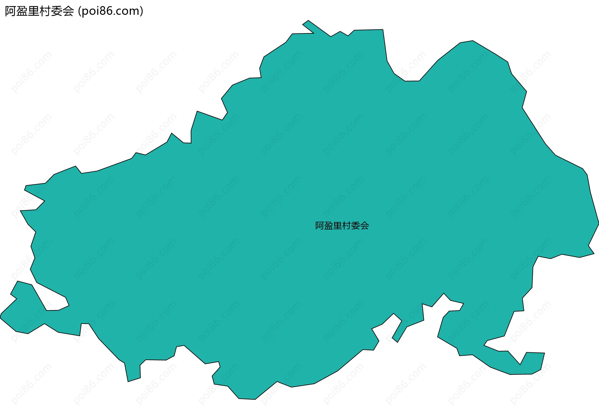 阿盈里村委会边界地图
