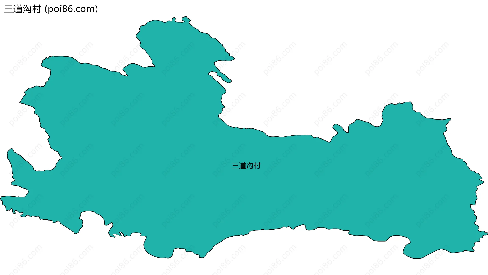 三道沟村边界地图