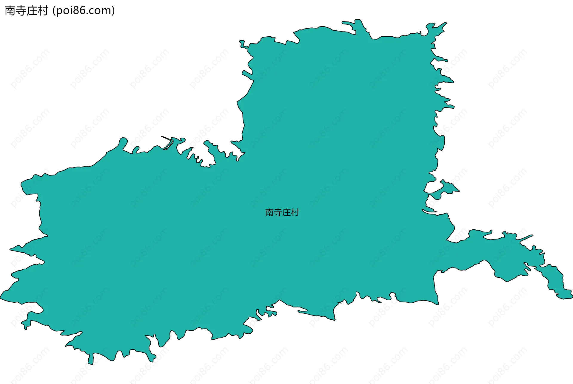 南寺庄村边界地图