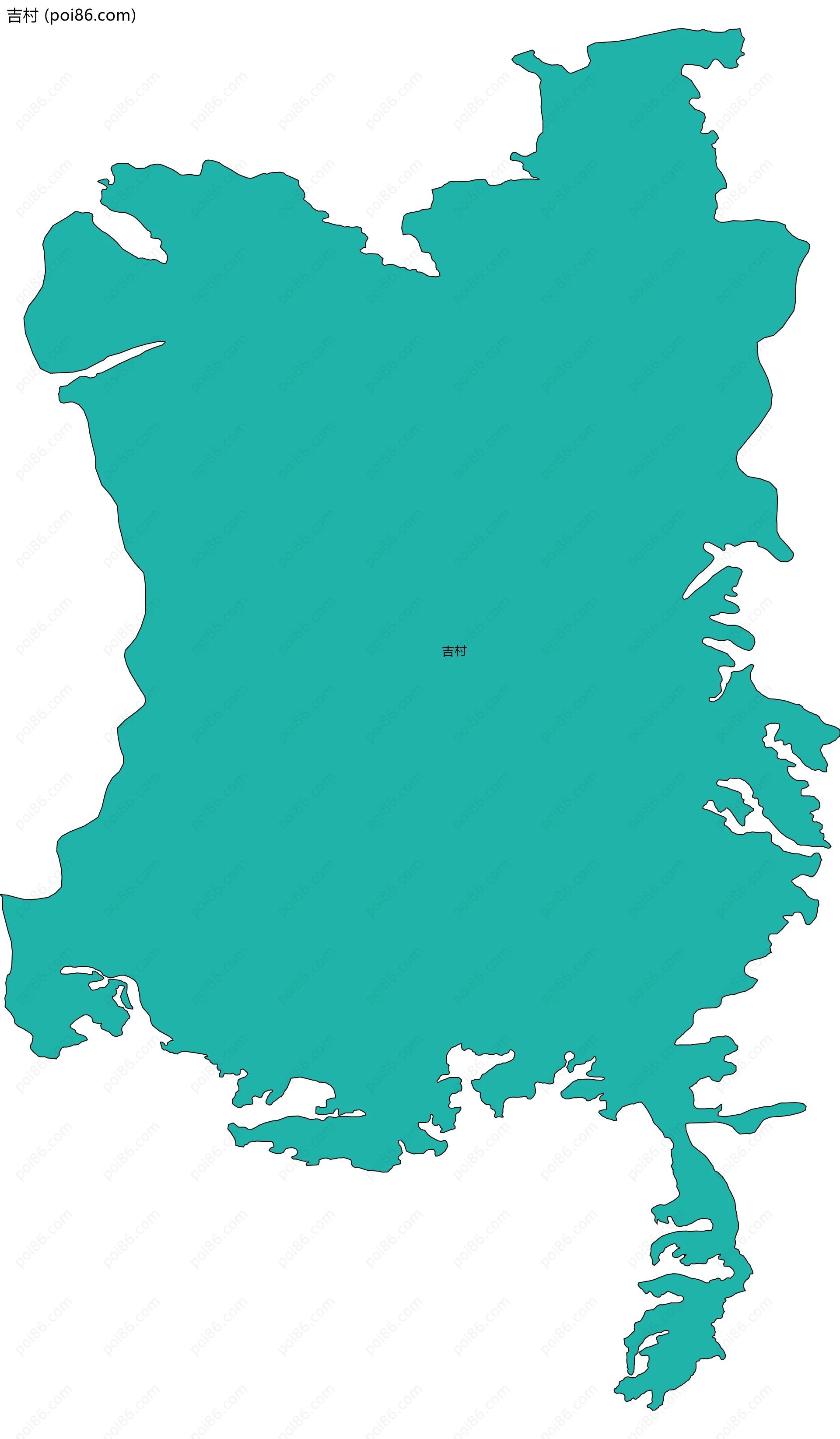 吉村边界地图