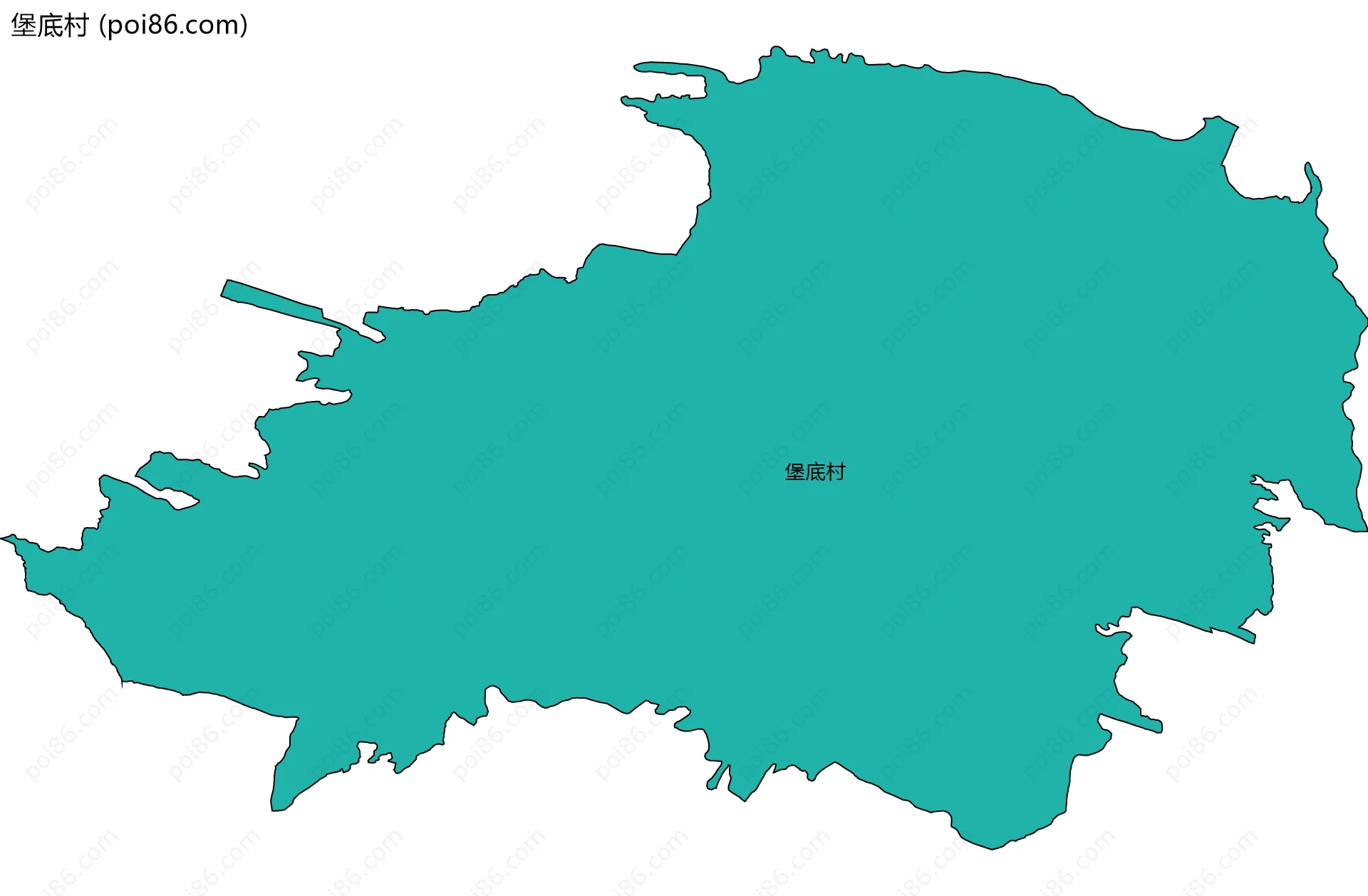 堡底村边界地图