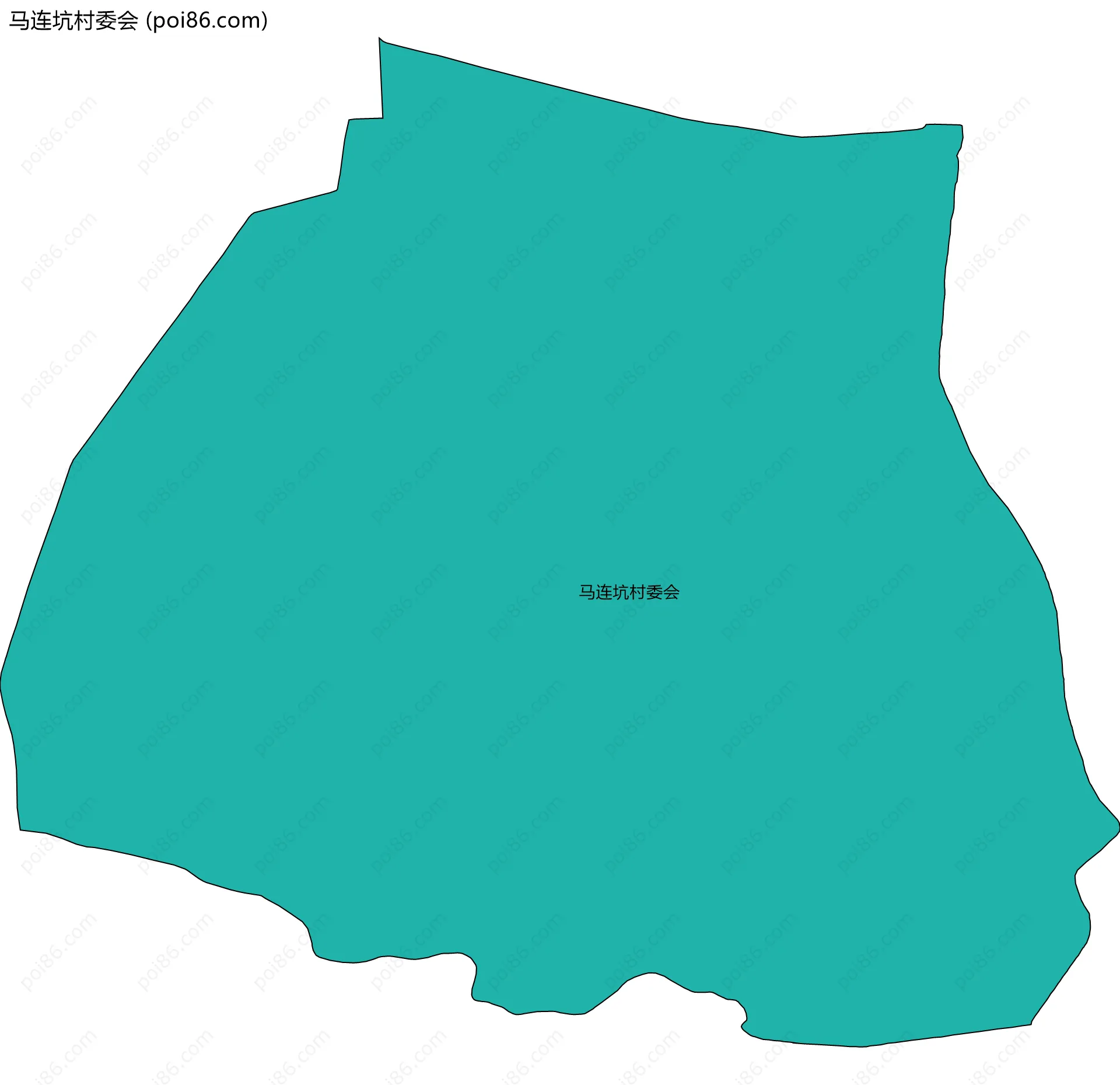 马连坑村委会边界地图