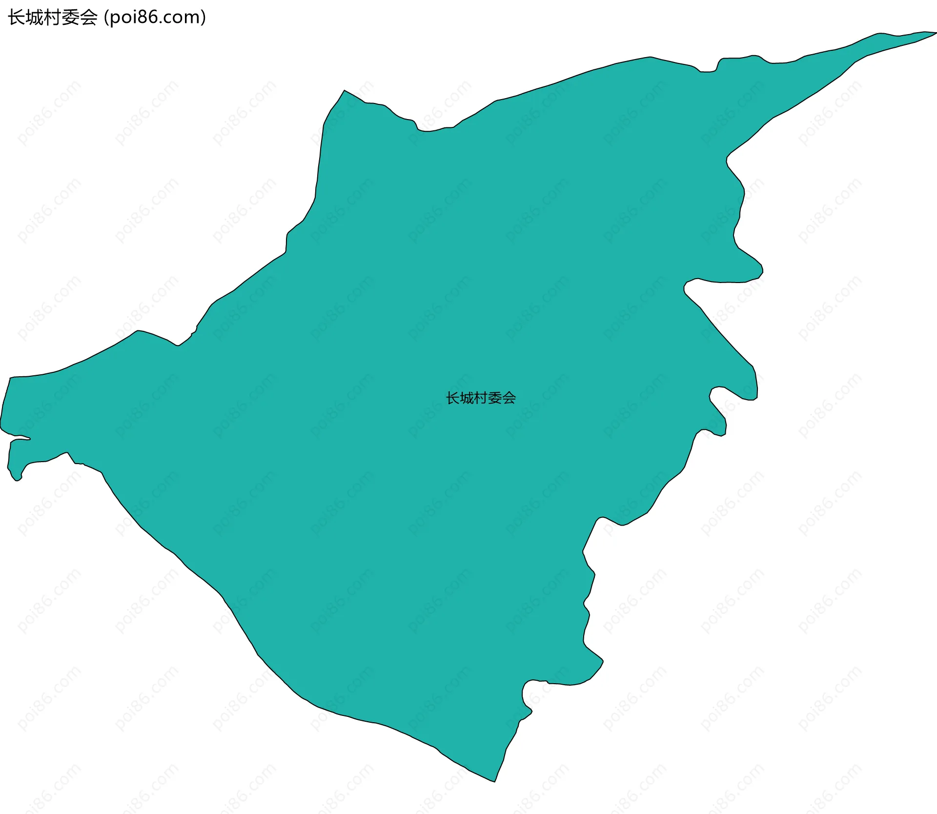长城村委会边界地图