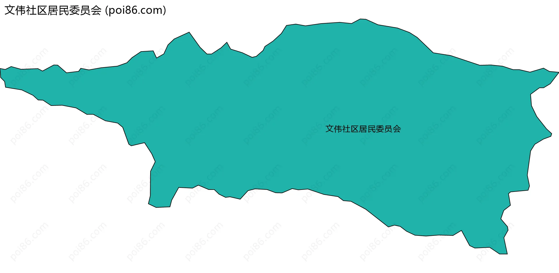 文伟社区居民委员会边界地图