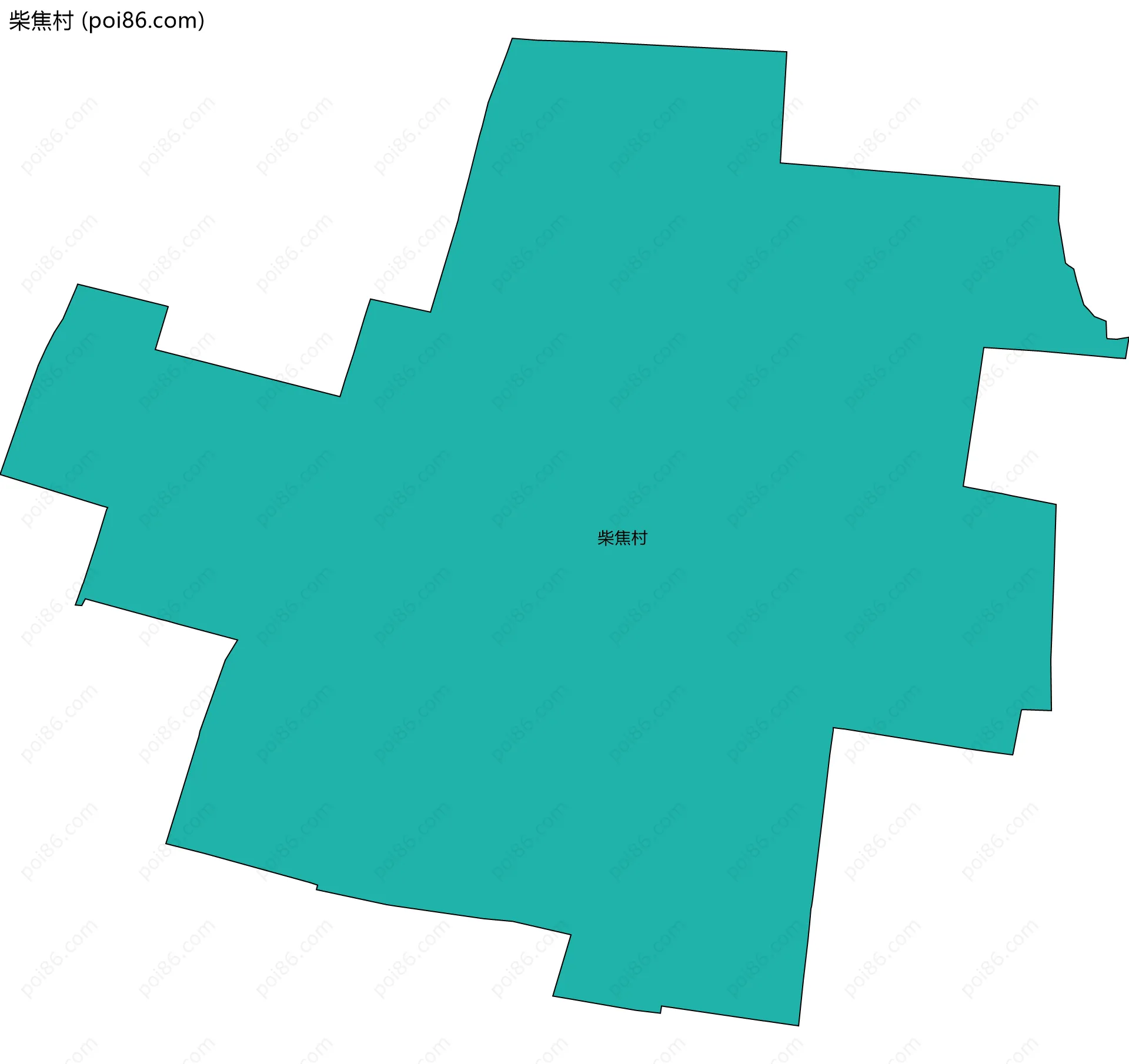 柴焦村边界地图
